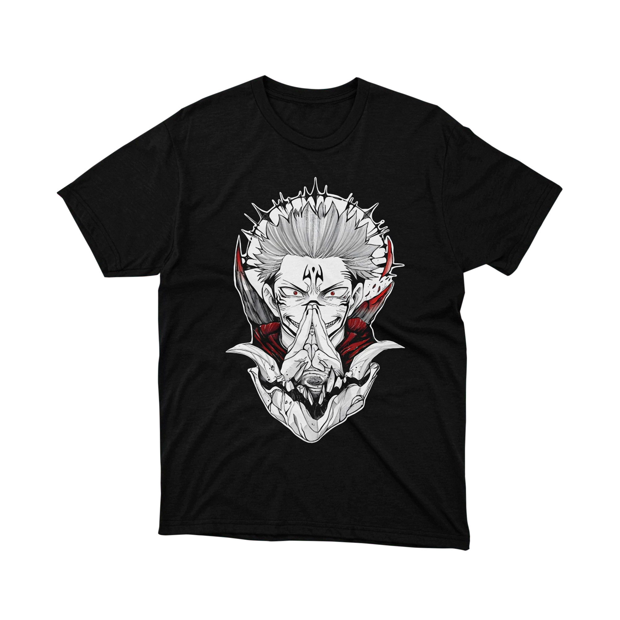 Ryomen Sukuna Curse King T Shirt, Jujutsu Kaisen Anime Graphic Tee for Men and Women, Dark Manga Style Shirt, Anime Gift