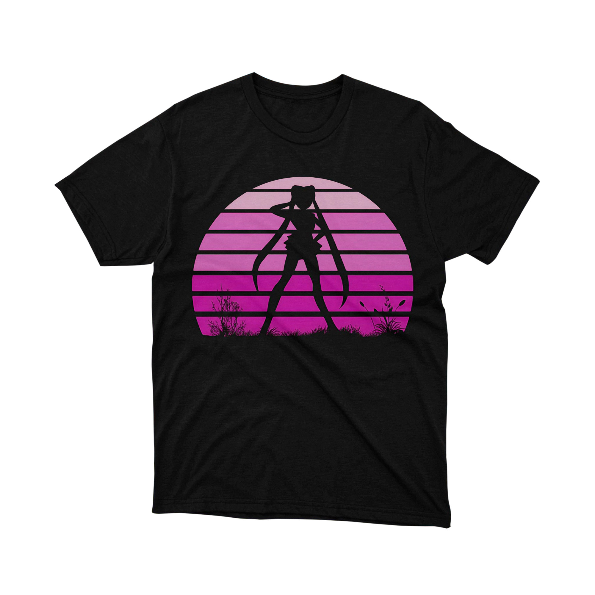 Sailor Moon Eternal Sailor Scout Sunset Silhouette T Shirt