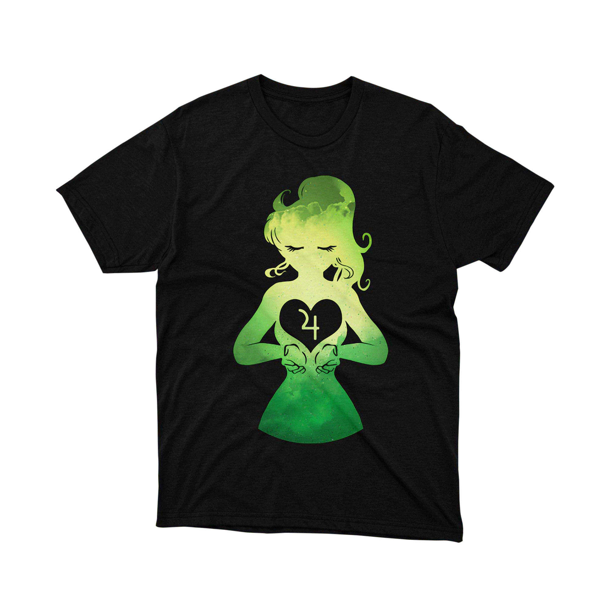 Sailor Moon Sailor Jupiter Heart Symbol Silhouette T Shirt