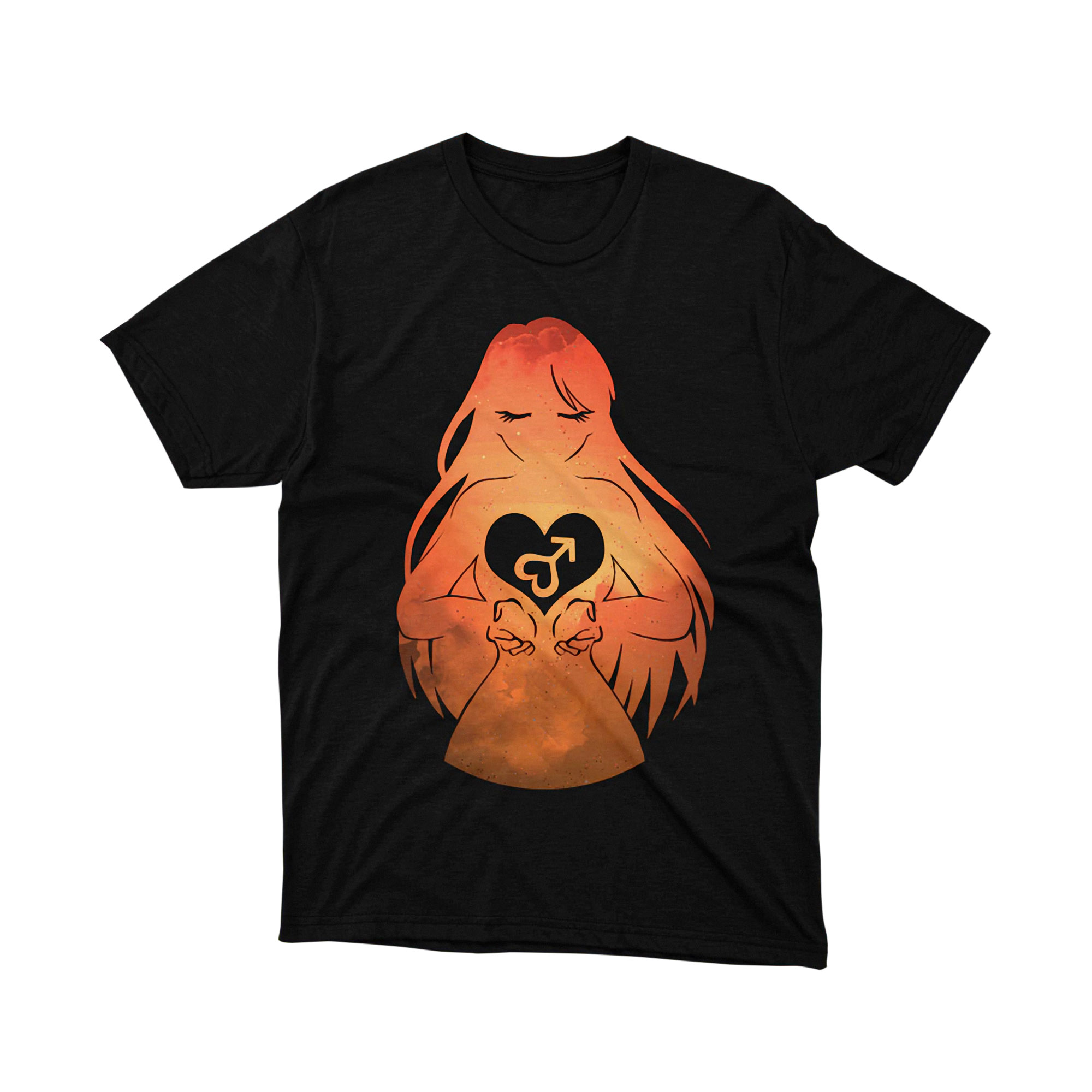 Sailor Moon Sailor Mars Cosmic Heart Silhouette T Shirt