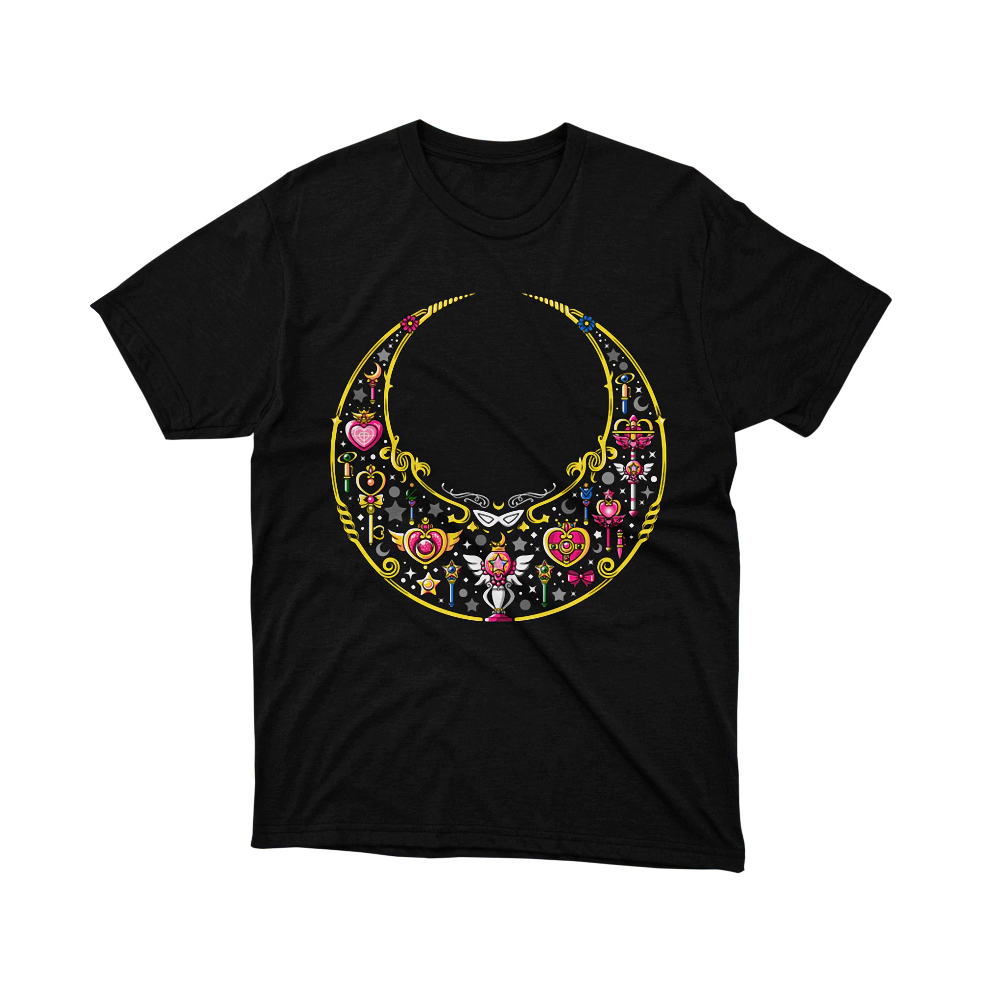 Sailor Moon Transformation Objects Crescent Moon T Shirt
