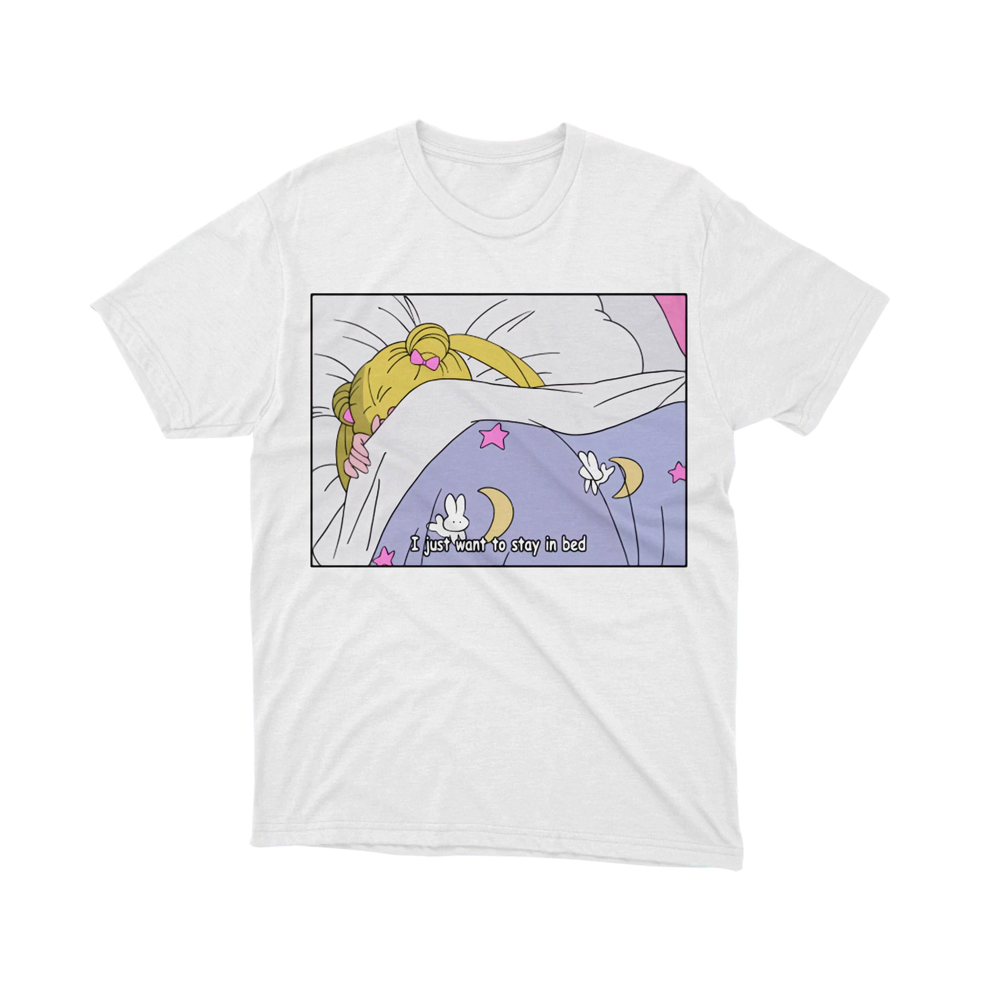 Sailor Moon Usagi Tired I Just Want To Stay In Bed T Shirt