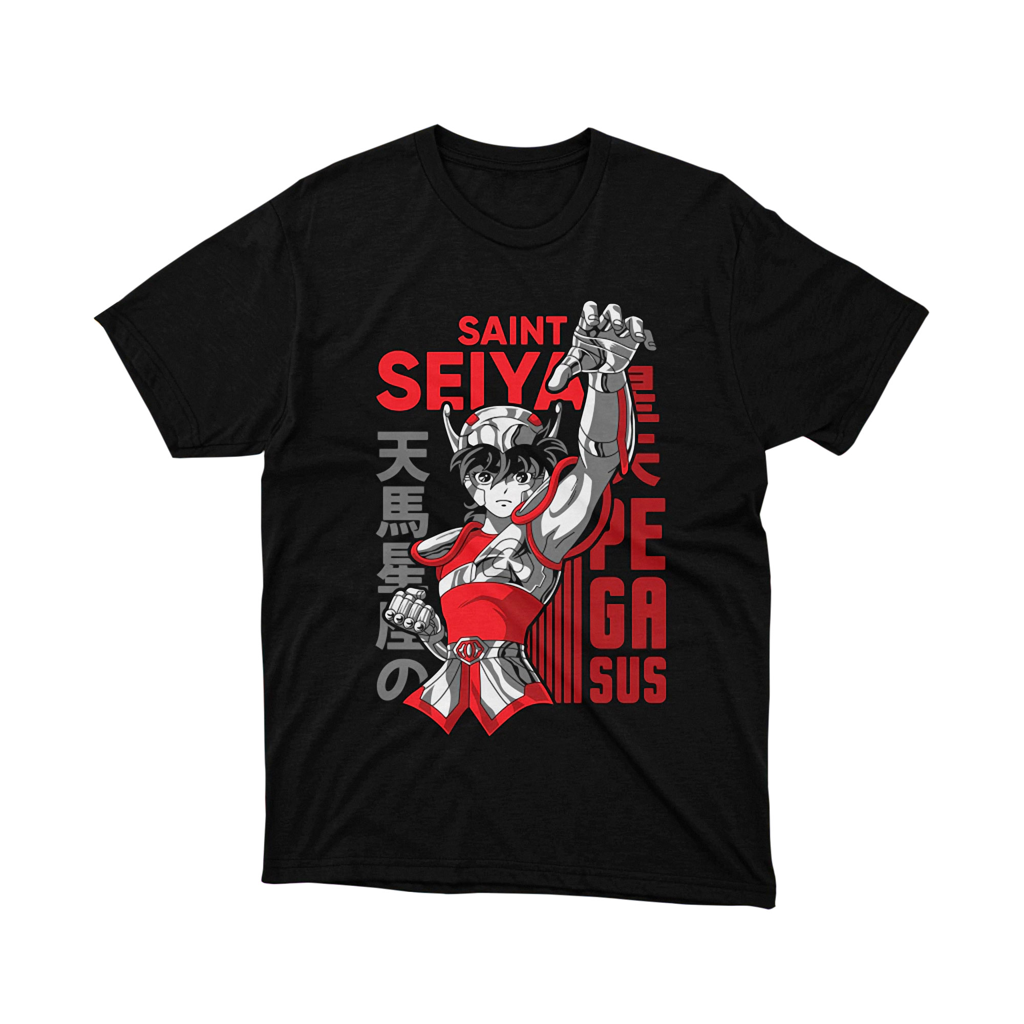 Saint Seiya Pegasus Seiya Anime Manga Shirt Classic Heroic Red Armor Graphic Tee