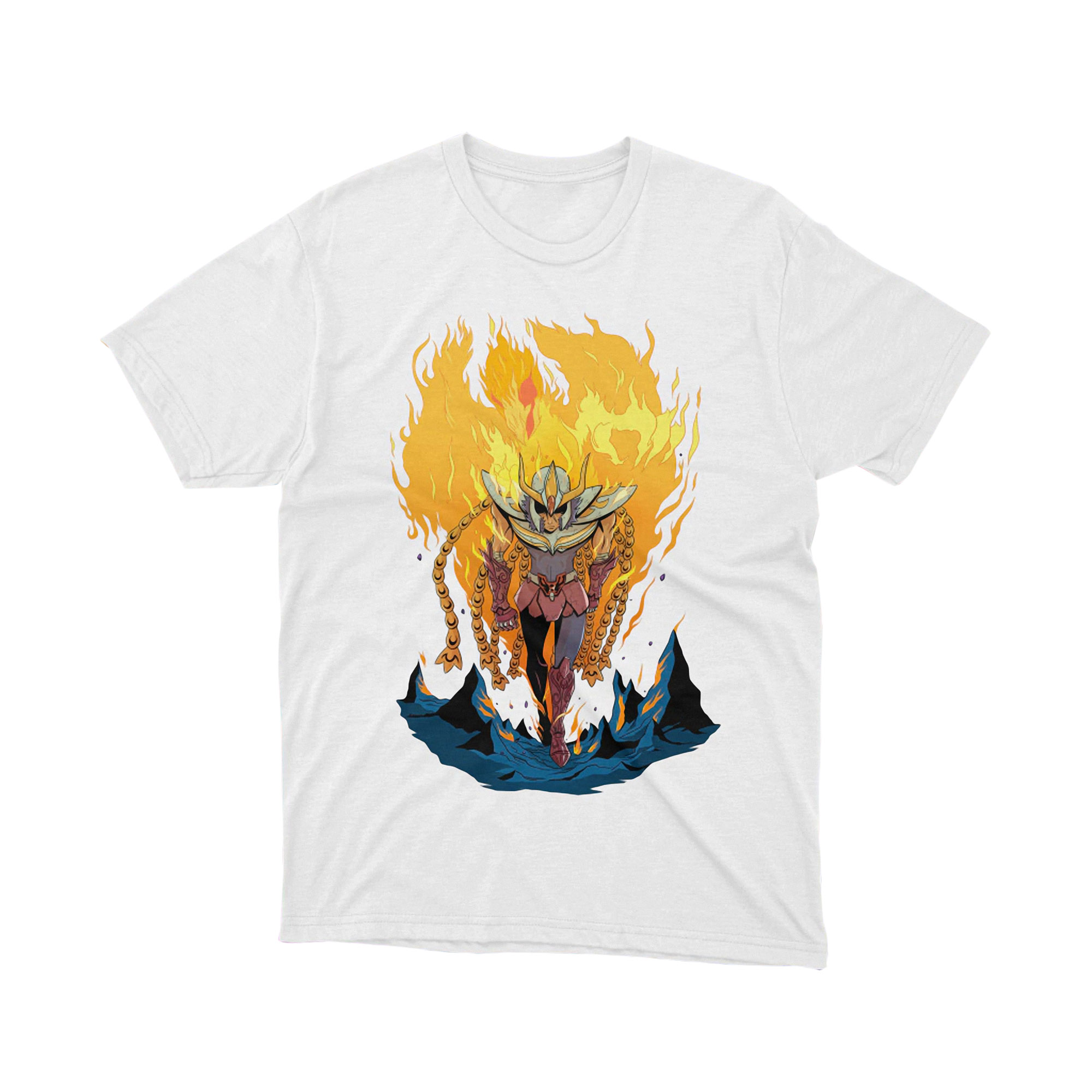 Saint Seiya Phoenix Ikki T Shirt Anime Graphic Tee Unisex Japanese Manga Shirt for Men and Women Retro 80s Hero Gift Idea
