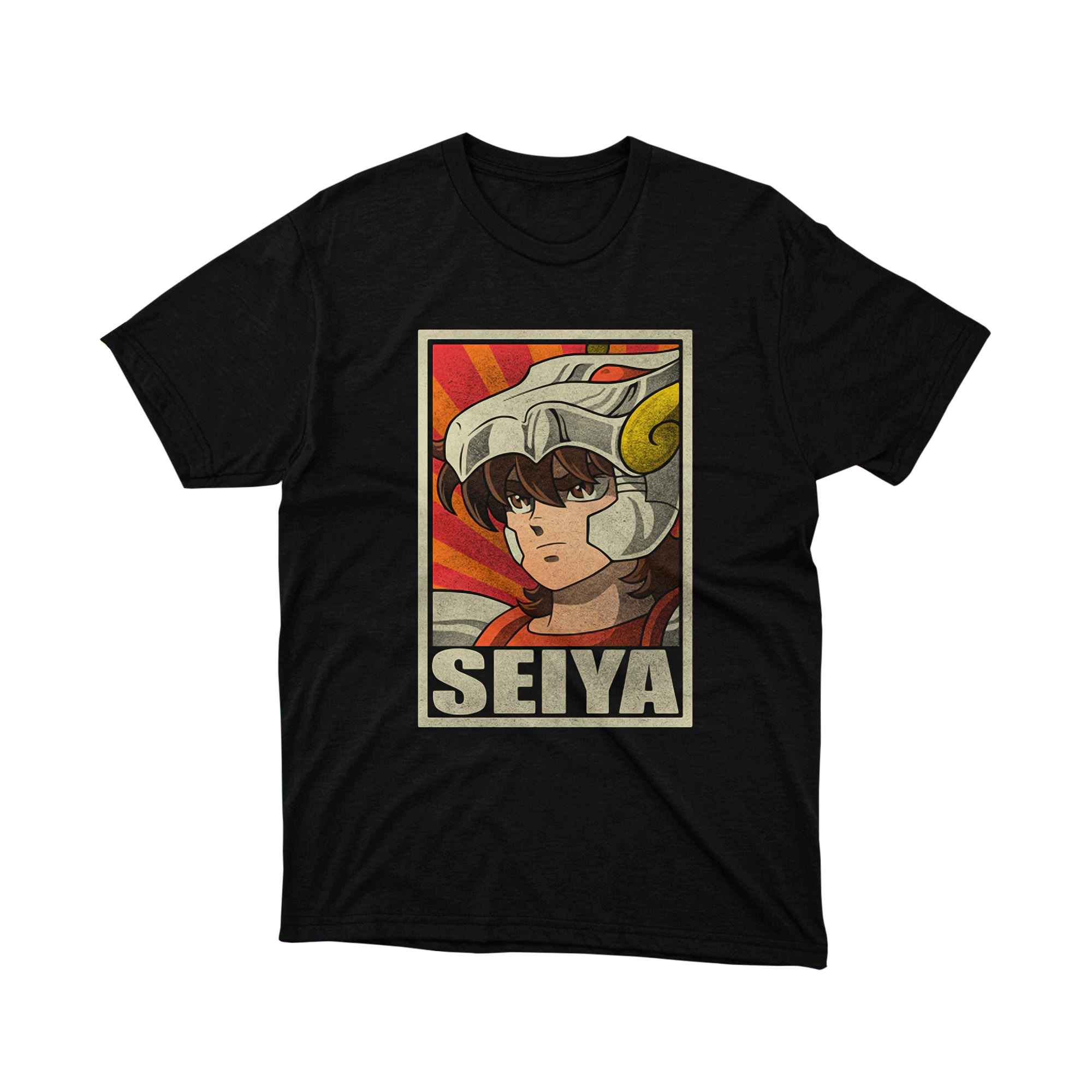 Saint Seiya Seiya Vintage Anime Manga T Shirt Classic Retro Red Armor