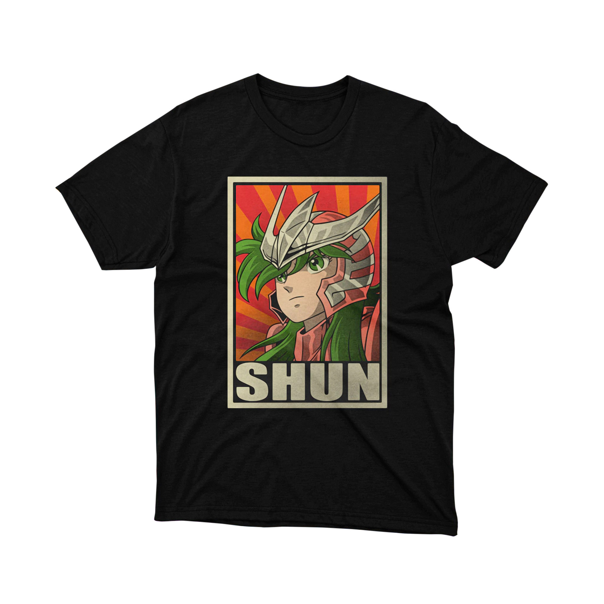 Saint Seiya Shun Vintage Hero Anime Manga T Shirt Classic Pink Armor Poster