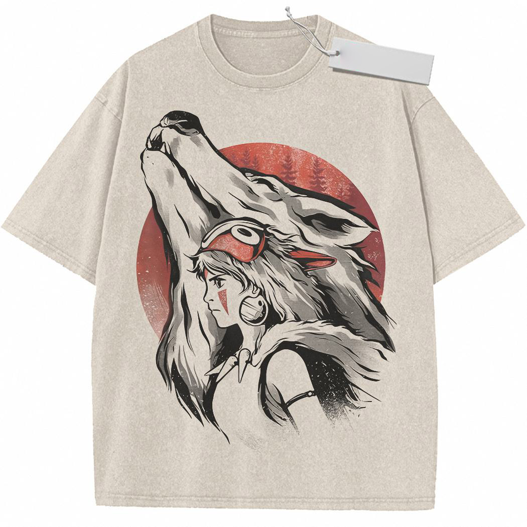 San and Moro Shirt, Princess Mononoke Shirt, Studio Ghibli Shirt, Anime Shirt, Vintage T Shirt 3