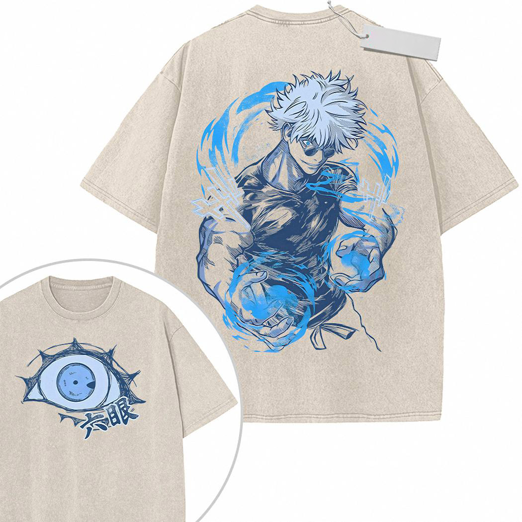 Satoru Gojo Shirt, Jujutsu Kaisen Shirt, Anime Shirt, Vintage T-Shirt 2-Sided 965494_parent