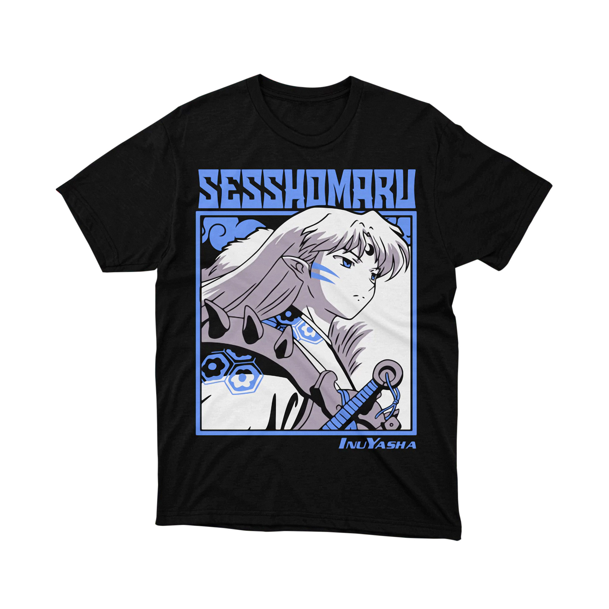 Sesshomaru InuYasha Anime Art Graphic T Shirt Japanese Otaku Tee