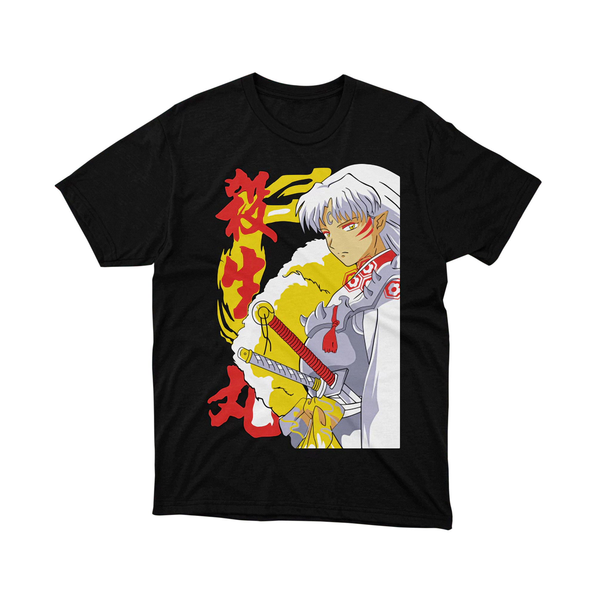 Sesshomaru Sword White Hair Demon Anime T Shirt
