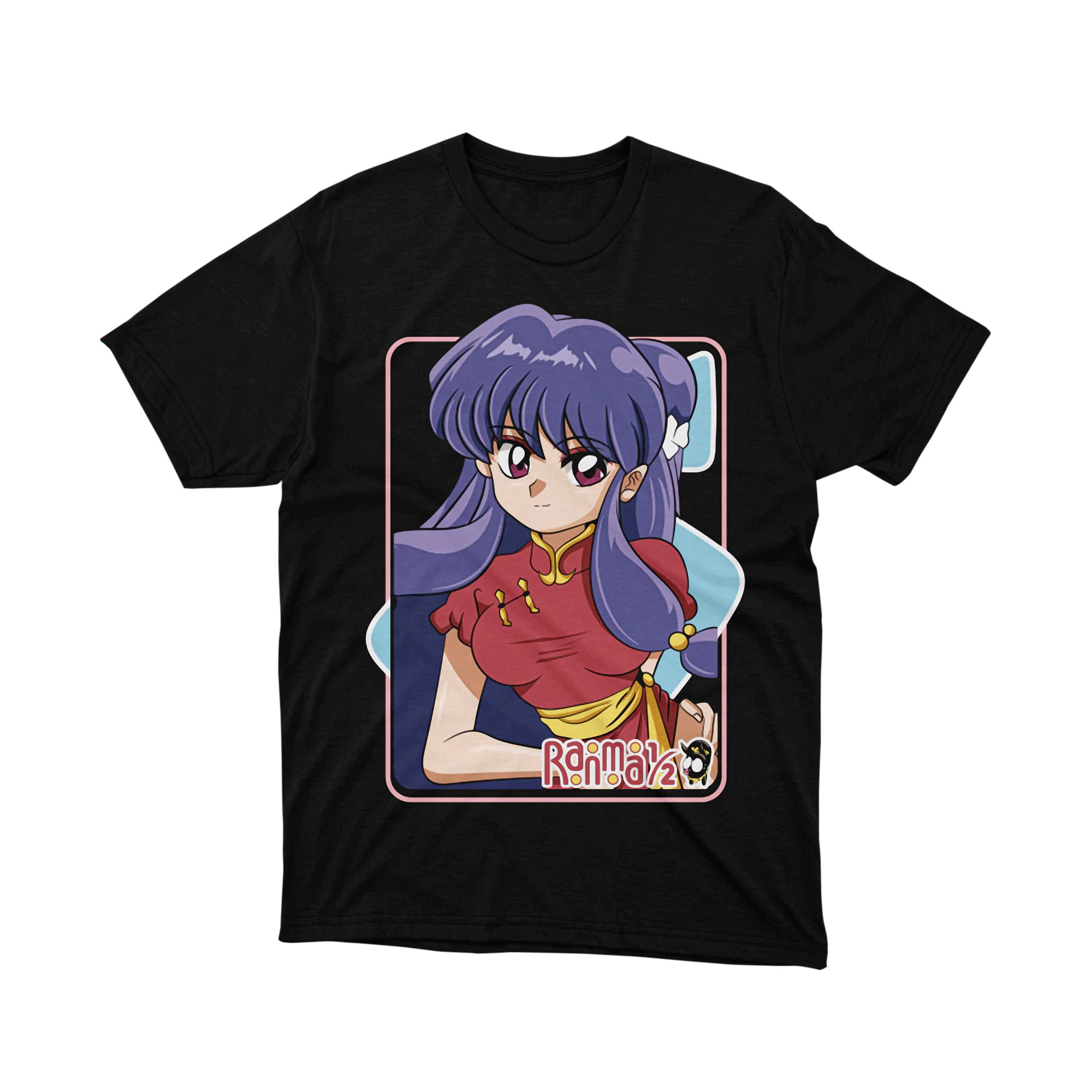 Shampoo Ranma Half Cute Purple Hair Red Dress Anime Art T Shirt