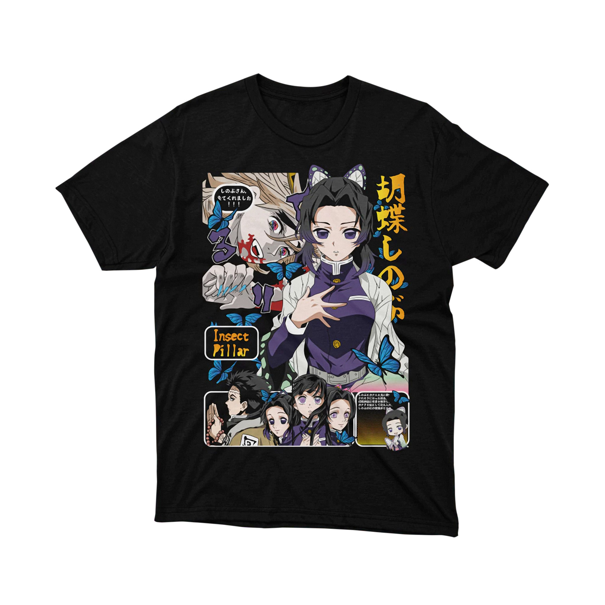 Shinobu Kocho Insect Pillar Demon Slayer Anime T Shirt Manga Graphic Art