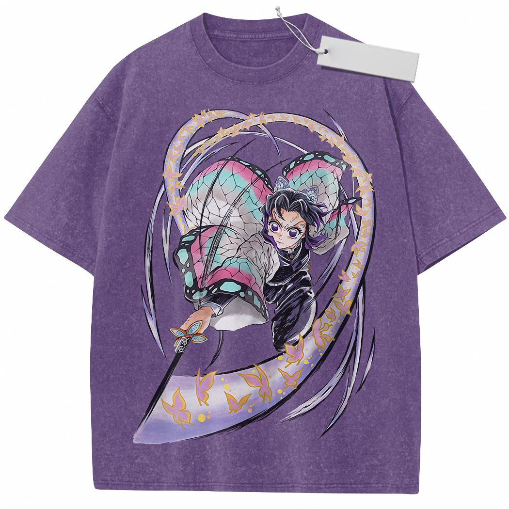 Shinobu Kocho Shirt, Demon Slayer Shirt, Anime Shirt, Vintage T Shirt 3