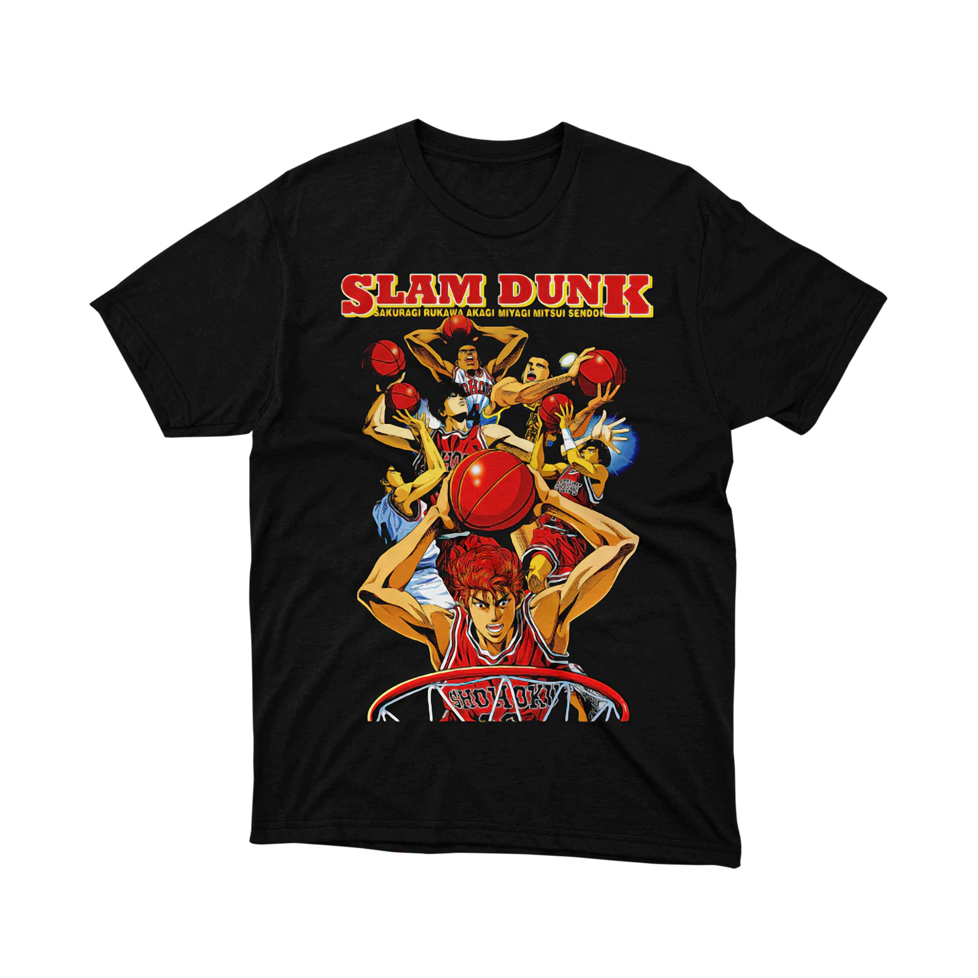 Shohoku Basketball Club T Shirt, Slam Dunk Anime Sports Graphic Tee, Classic Japanese Team Shirt for Men and Women, Otaku Gift