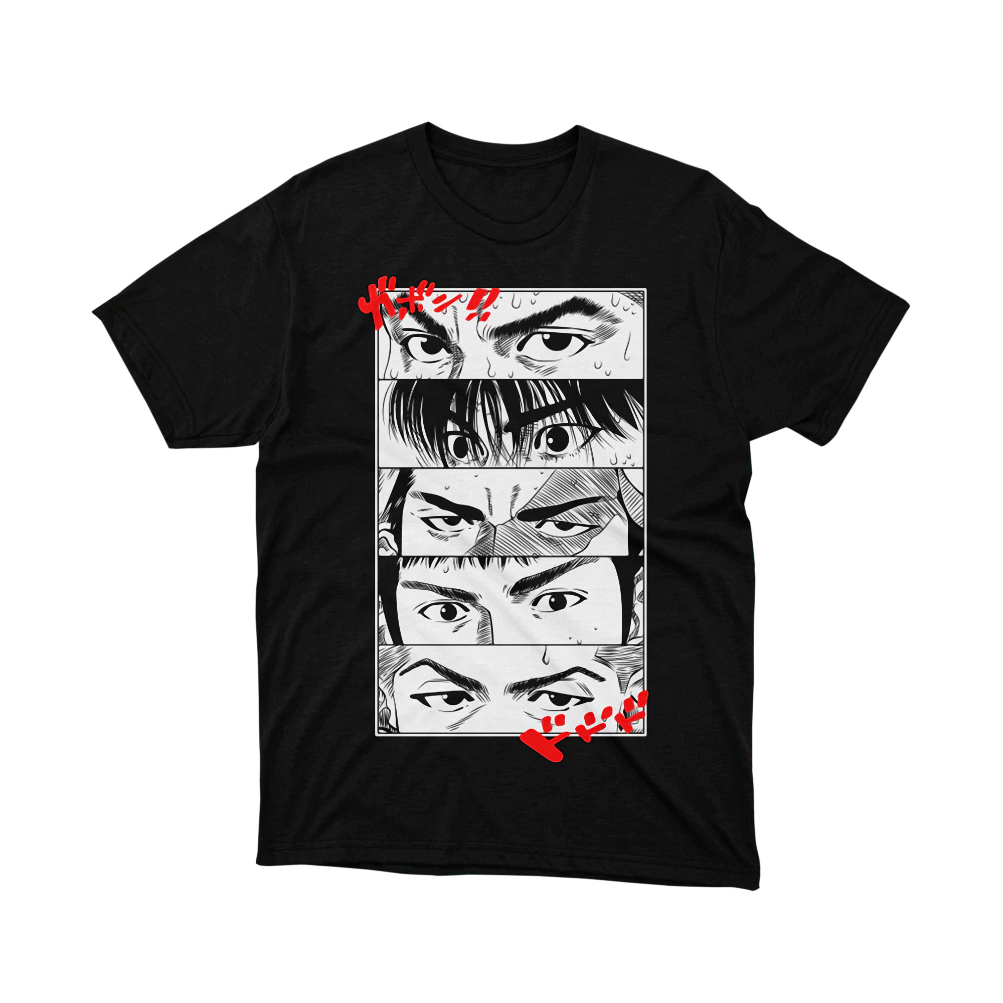 Slam Dunk Shohoku Team Players Eyes Manga T Shirt