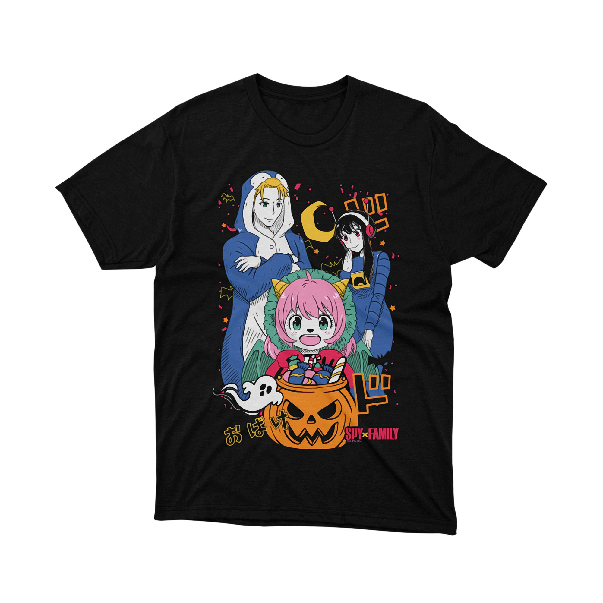 Spy Family Halloween T Shirt Cute Anime Costume Graphic Tee Fun Japanese Cartoon Style Shirt for Men and Women Gift