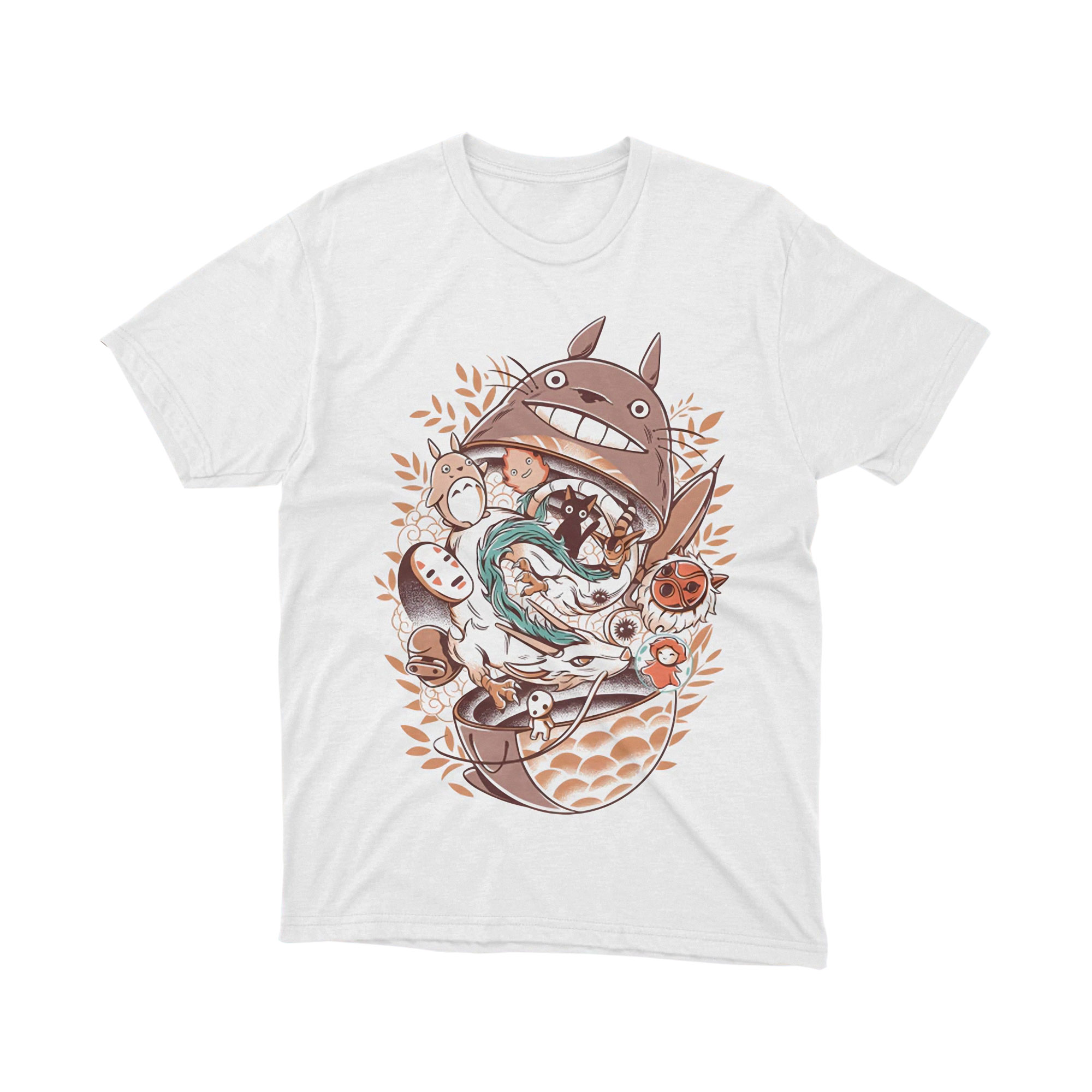 Studio Ghibli Character Collage Totoro Spirited Away T Shirt