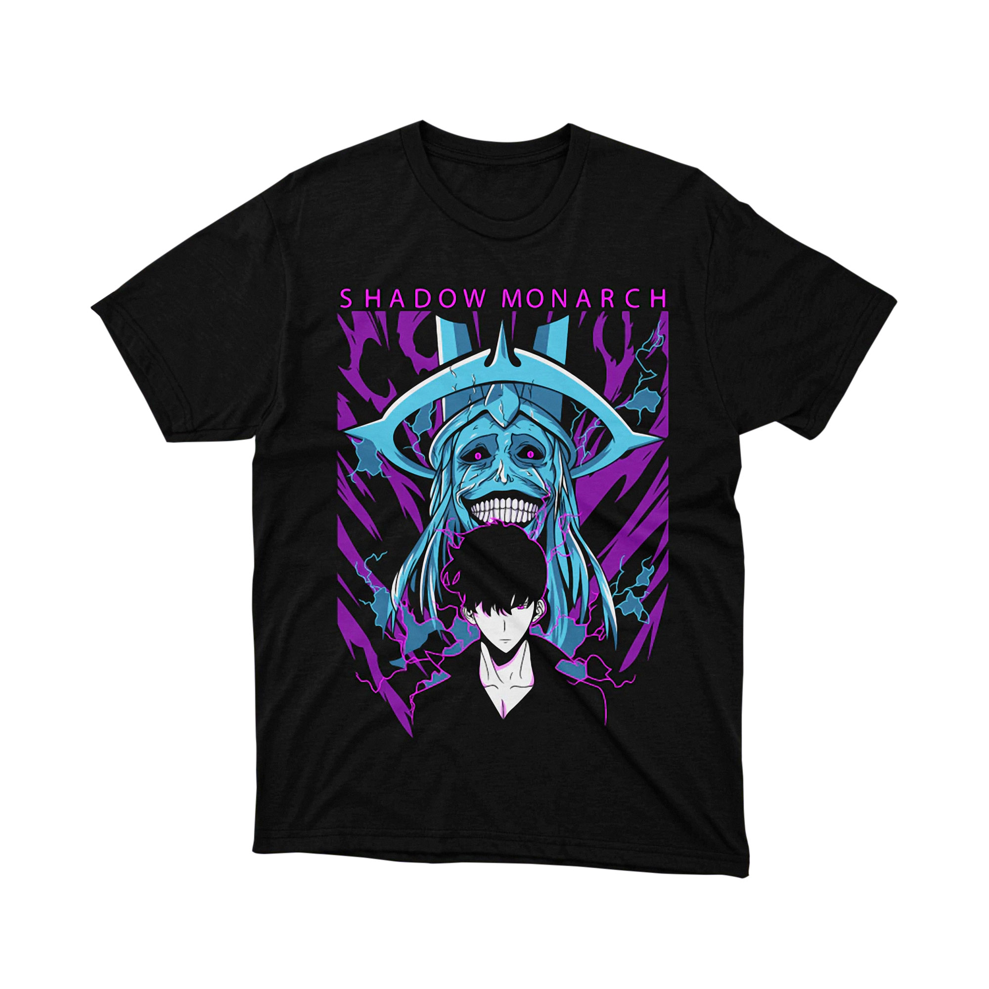 Sung Jinwoo Electric Shadow Aura Solo Leveling Arise Manhwa T Shirt