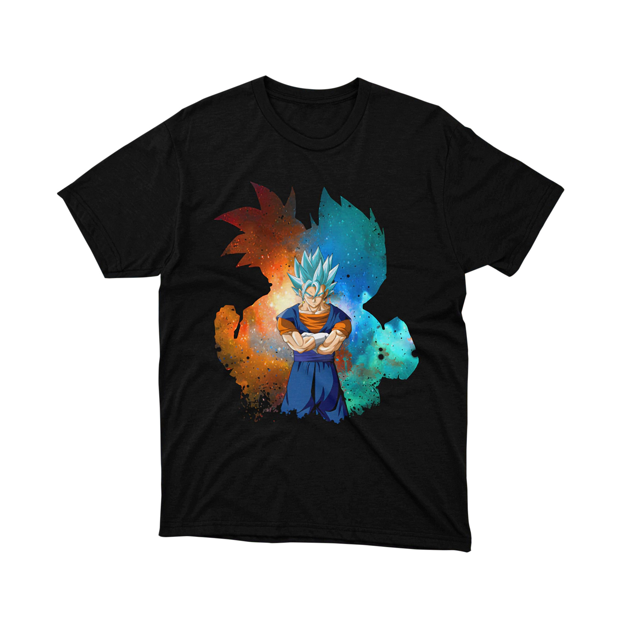 Super Saiyan Energy Aura T Shirt Anime Fighter Graphic Tee Colorful Power Burst Shirt for Men and Women