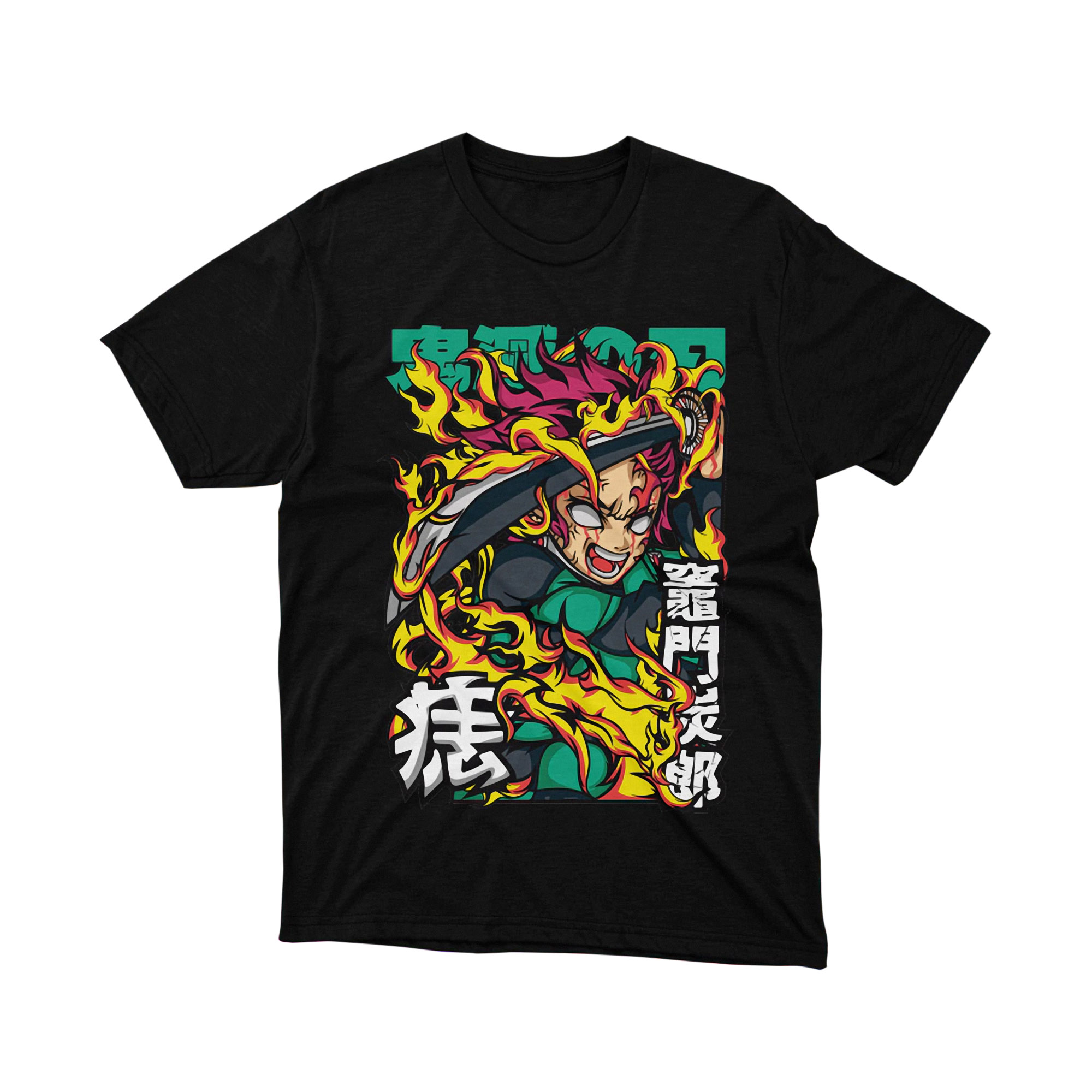 Tanjiro Kamado Final Attack Demon Slayer Anime T Shirt Japanese Mangaka Print