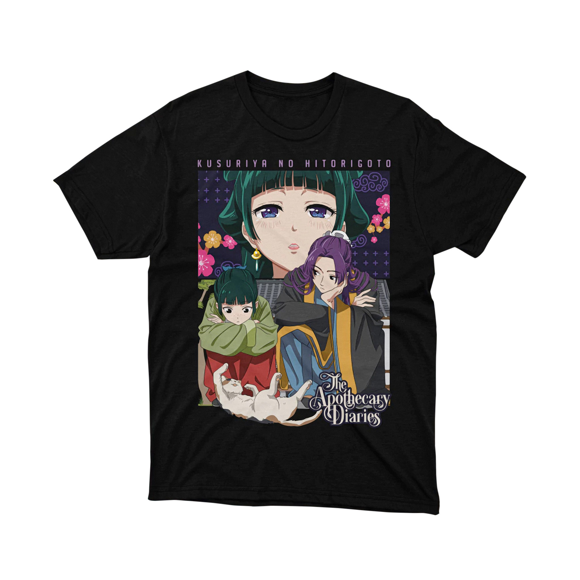 The Apothecary Diaries Chibi White T Shirt, Maomao Anime Graphic Tee for Men and Women, Japanese Manga Style Shirt, Cute Gift