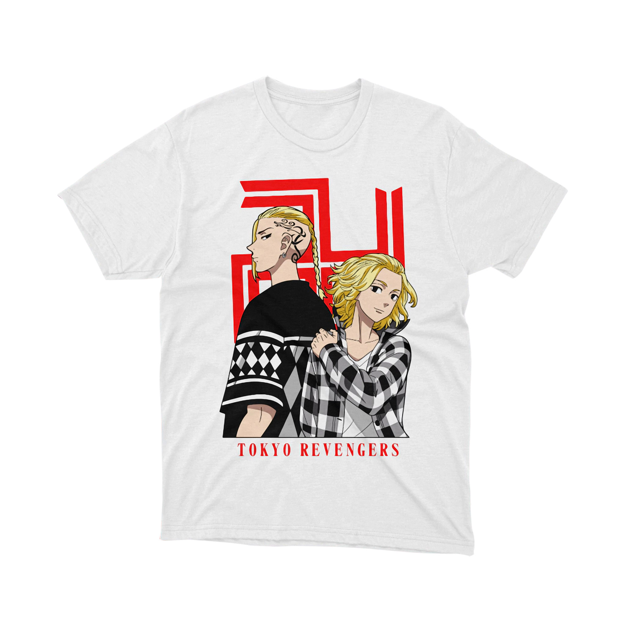 Tokyo Revengers Draken Mikey Duo T Shirt White