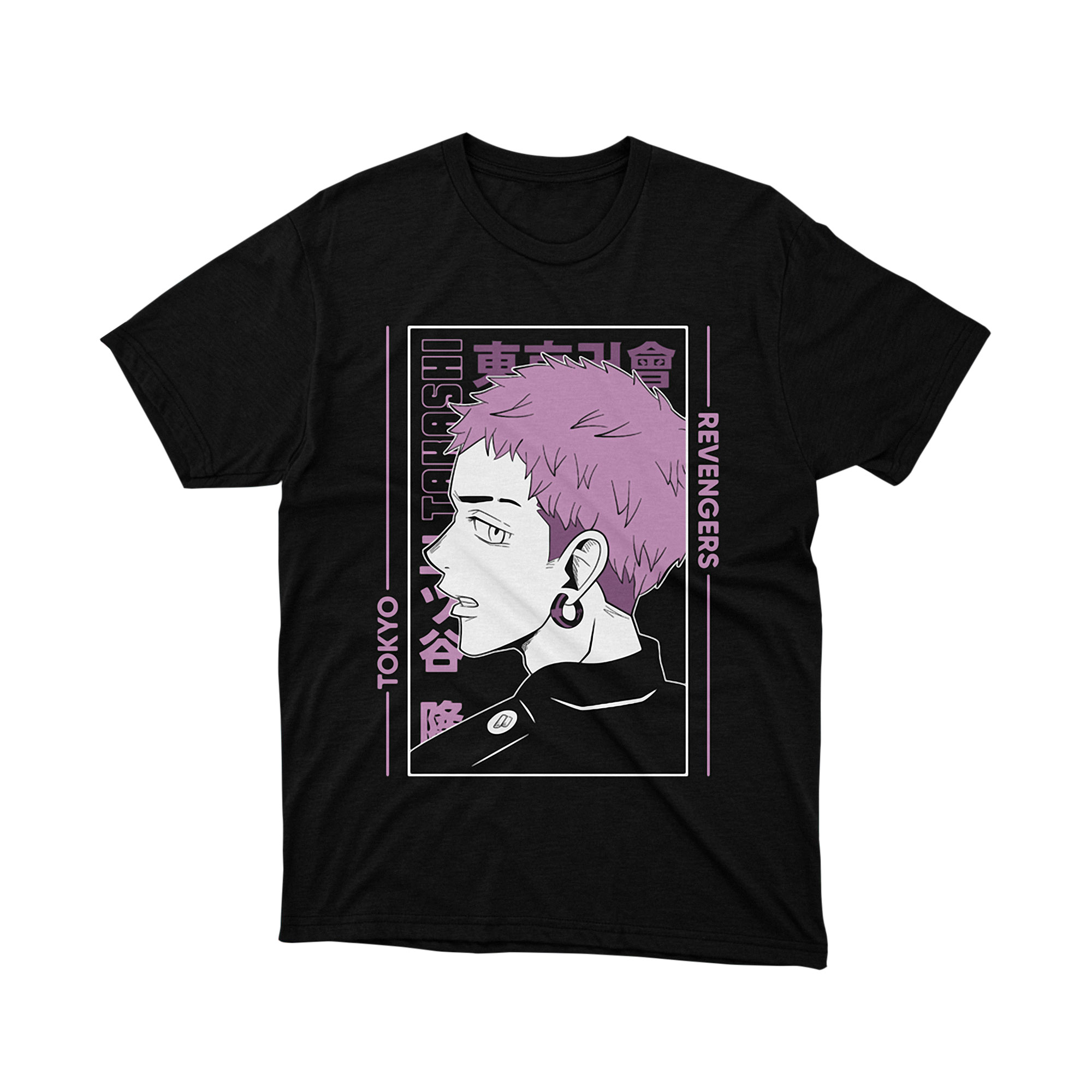 Tokyo Revengers Hakkai Shiba Neon Portrait T Shirt