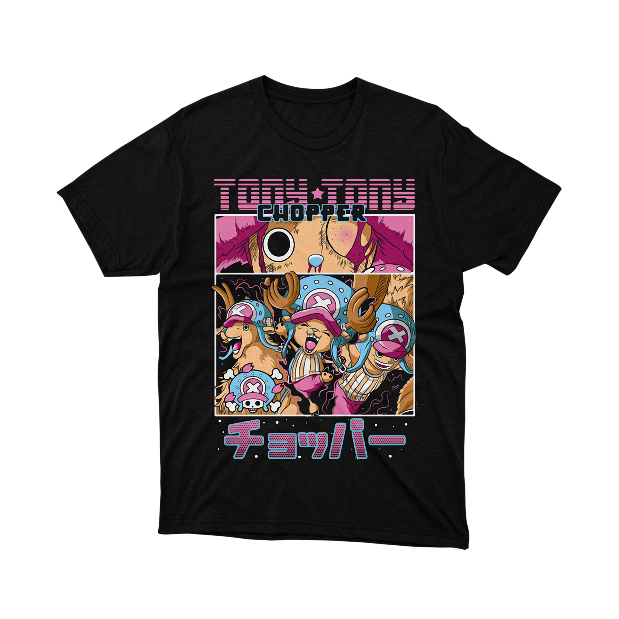 Tony Tony Chopper T Shirt, Cute Reindeer Doctor Anime Graphic Tee, One Piece Crew Retro Shirt for Men and Women, Otaku Gift Idea