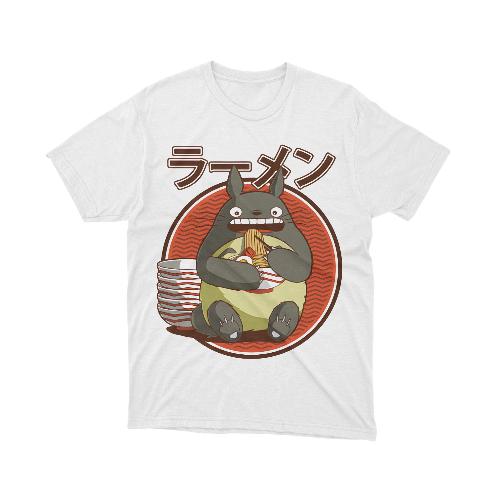 Totoro Ramen Bowl Funny Noodle Japanese Anime Food T Shirt