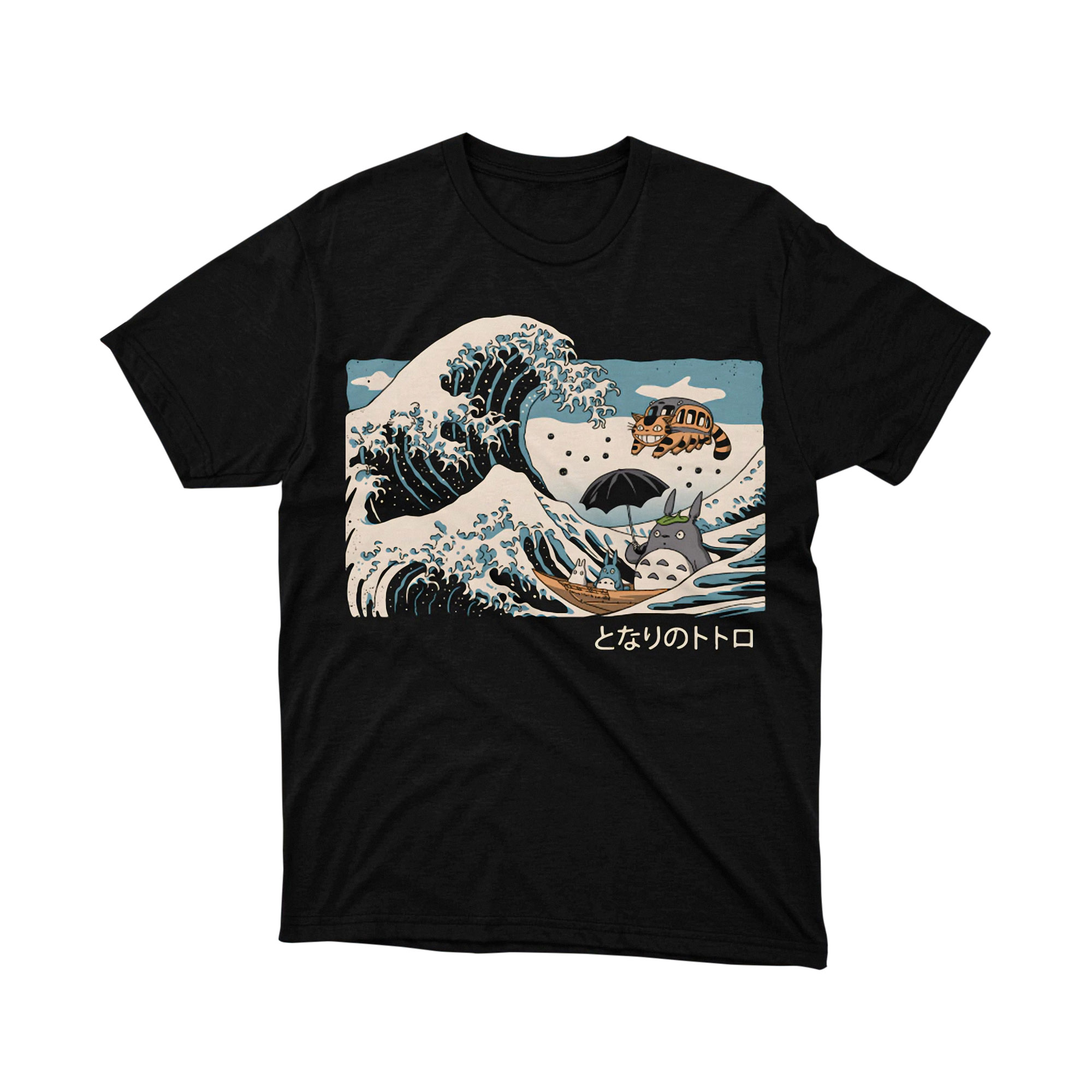 Totoro Ramen Bowl T Shirt Anime Graphic Tee Funny Japanese Cartoon Style Shirt for Men and Women Studio Ghibli Gift