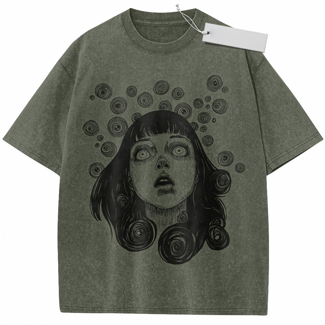 Uzumaki Shirt, Junji Ito Shirt, Horror Anime Shirt, Vintage T Shirt 7