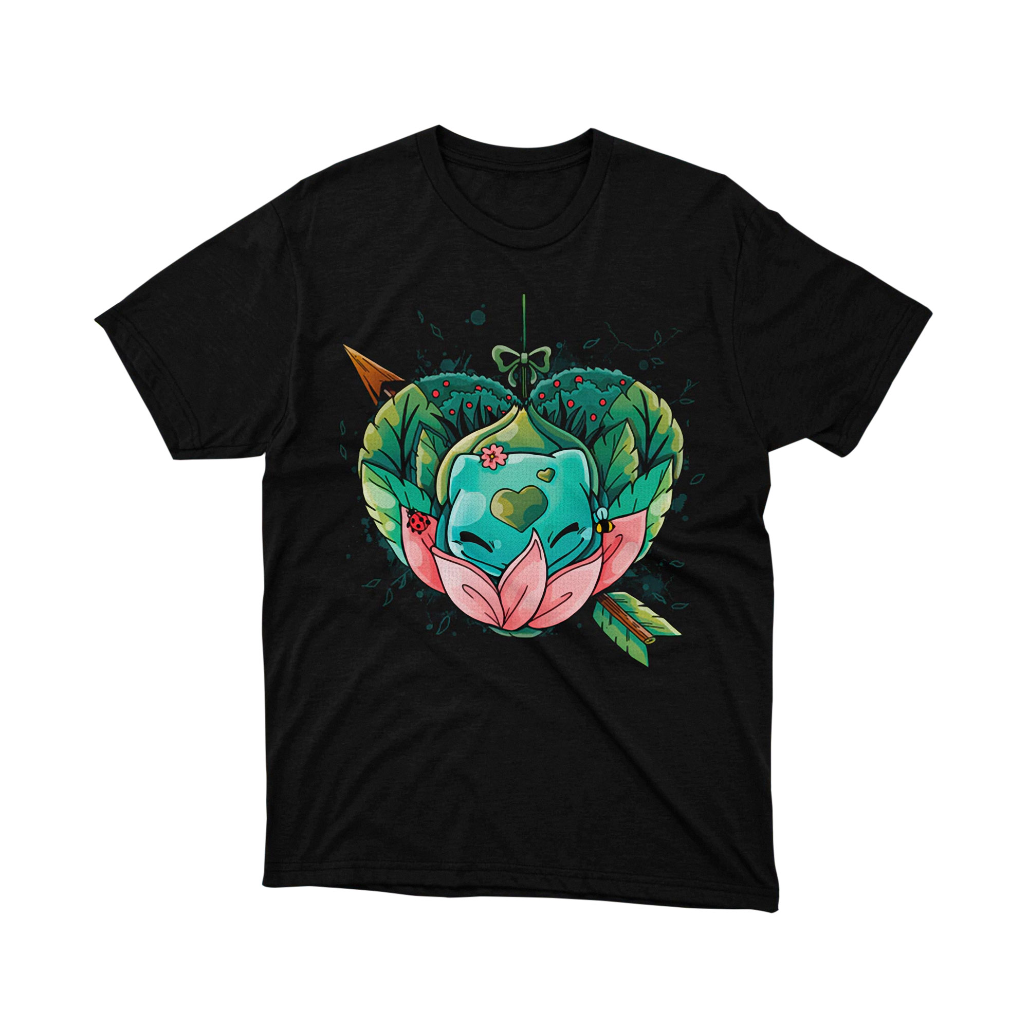 Venusaur Coffee Cup Jungle Sunset Relaxed Morning Drink T Shirt