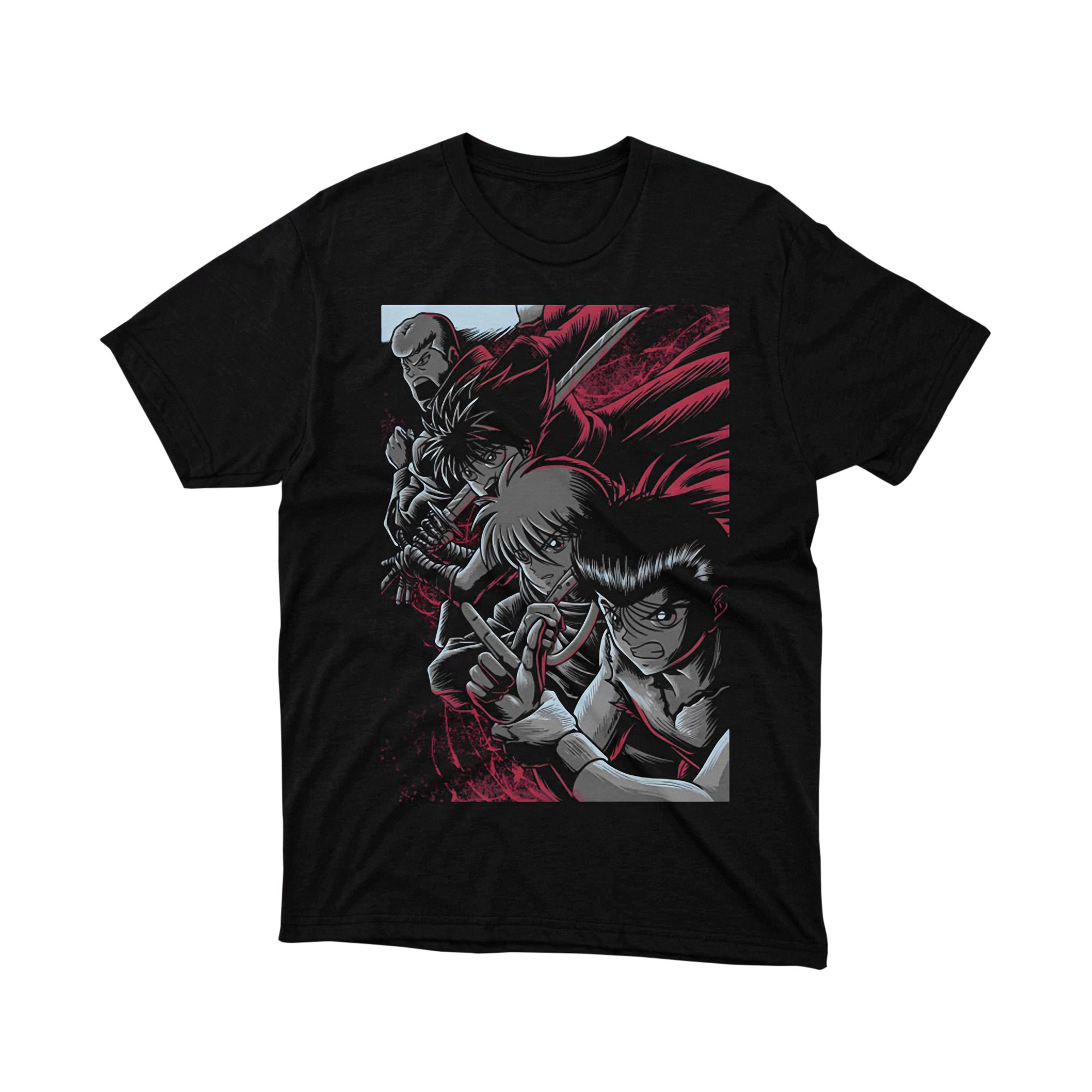 Yu Yu Hakusho Spirit Detective Team Action T Shirt