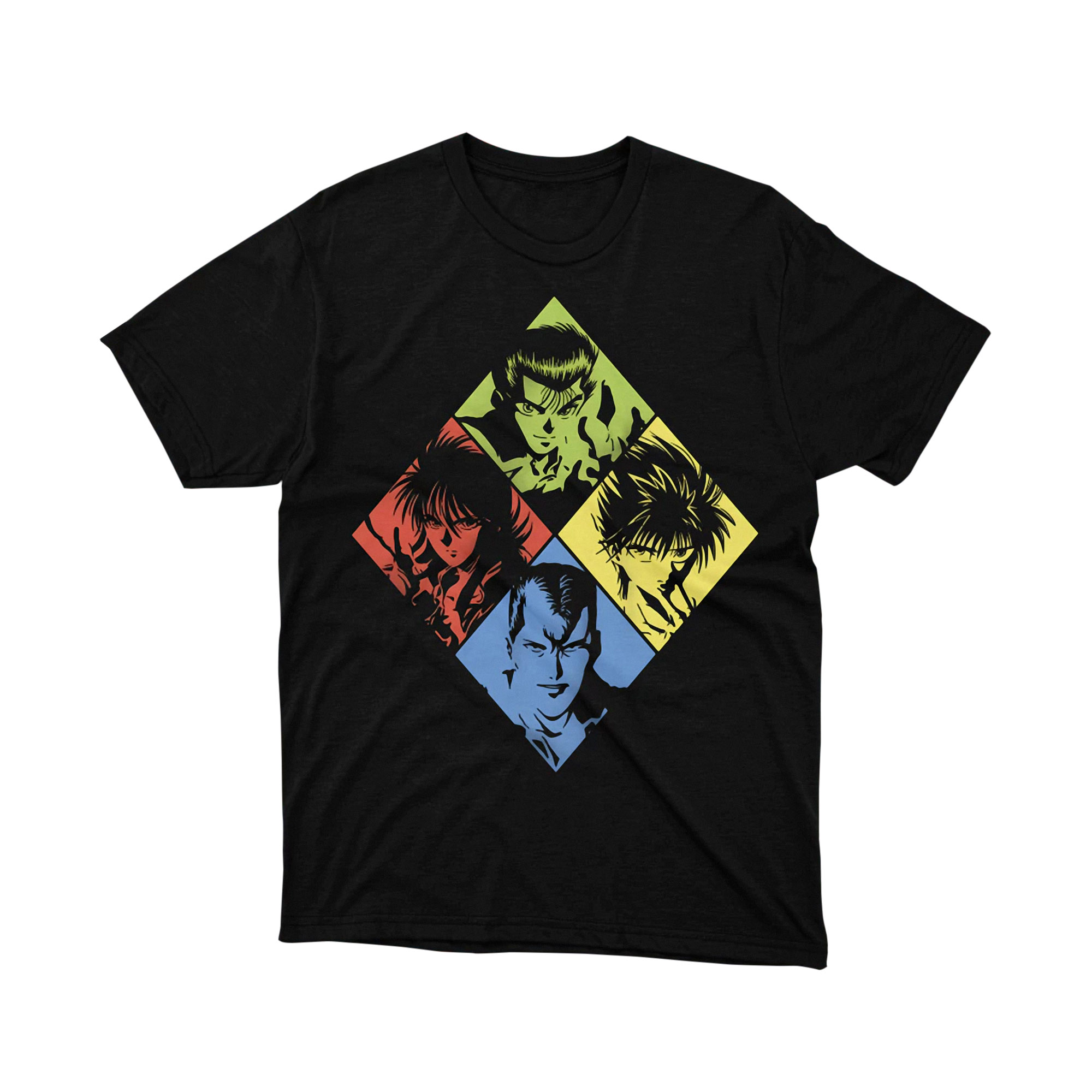 Yu Yu Hakusho Team Urameshi Character Boxes T Shirt