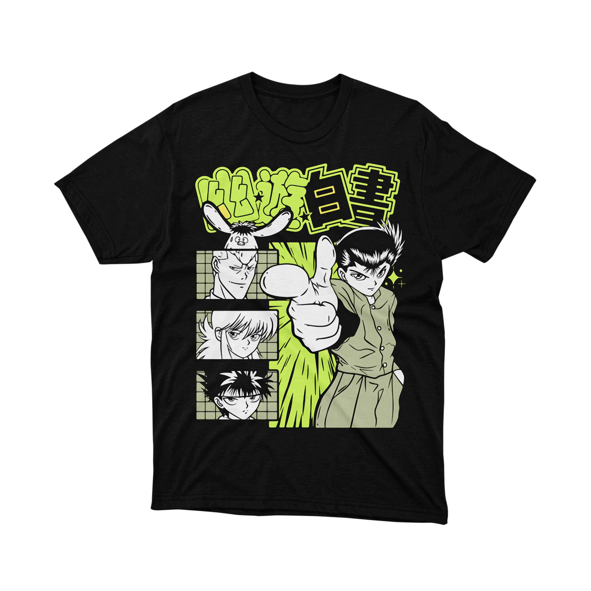 Yu Yu Hakusho Yusuke Urameshi Spirit Gun Pop Art T Shirt