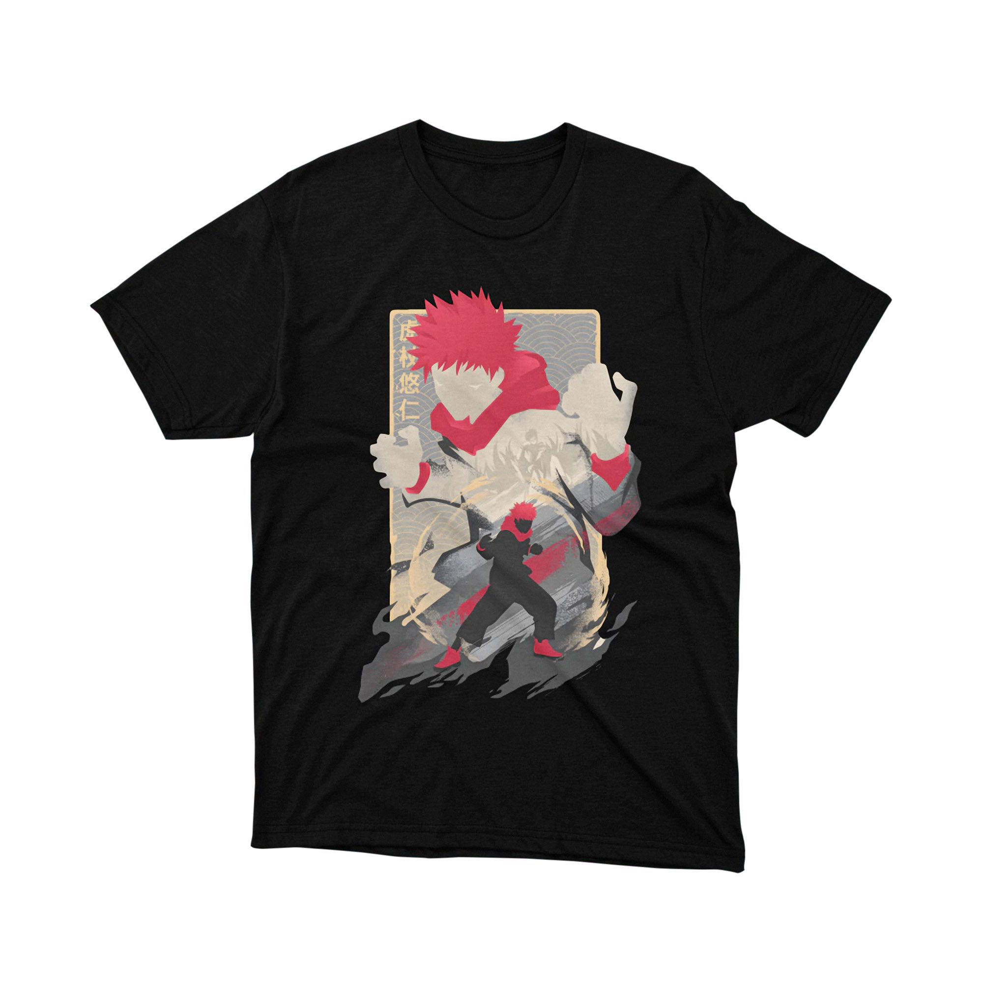 Yuji Itadori Power Form T Shirt, Jujutsu Kaisen Anime Graphic Tee for Men and Women, Japanese Style Manga Shirt, Cool Gift