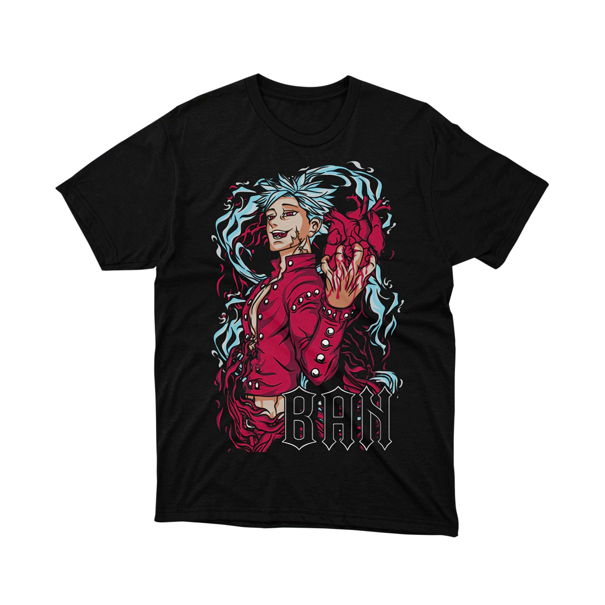 Zeldris The Seven Deadly Sins T Shirt, Anime Graphic Tee for Men and Women, Demon Manga Style Shirt, Japanese Otaku Gift