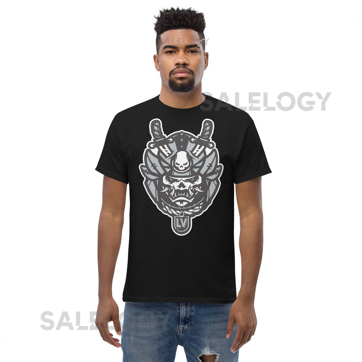 Raider Samurai Las Vegas Football Short Sleeve T-Shirt_676