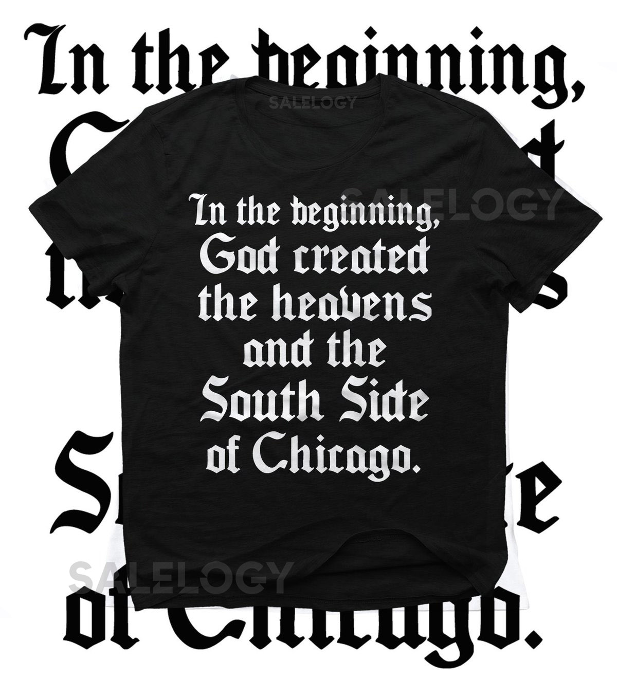 Chicago White Sox Shirt In The Beginning Tee The South Side Shirt Bible Quote TShirt Christian Chicago Shirt Jesus Tee Funny T Shirt_238