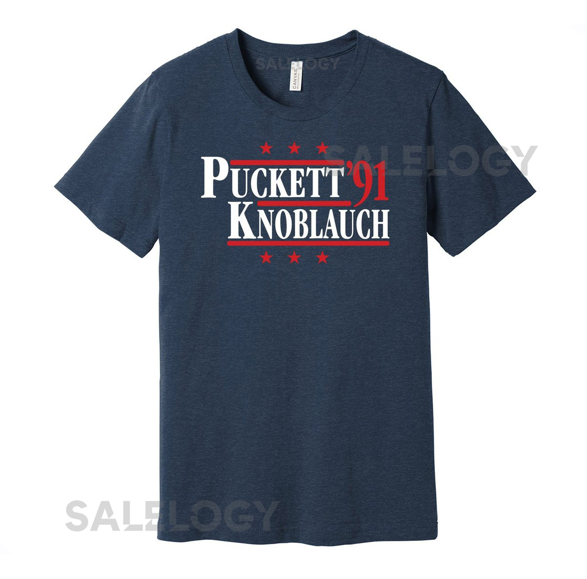 Puckett Knoblauch '91 - Political Campaign Parody Tee - Baseball Legends For President Fan Shirt S M L XL XXL 3XL Lots of Color Choices_704