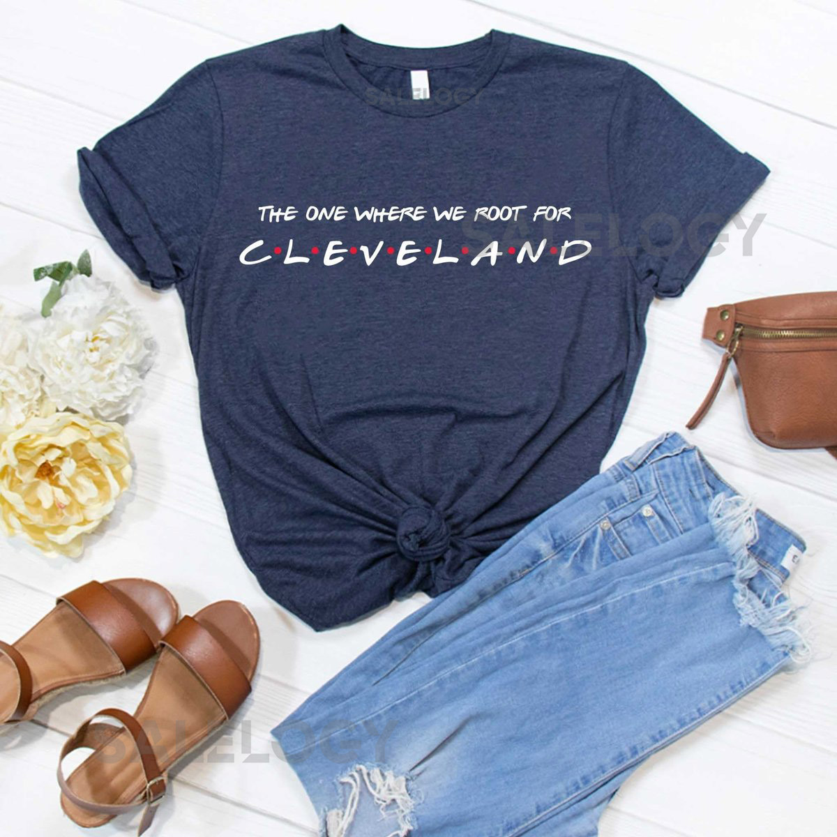 Cleveland Baseball Fan T-Shirt Friends TV Show Inspired Tee_258
