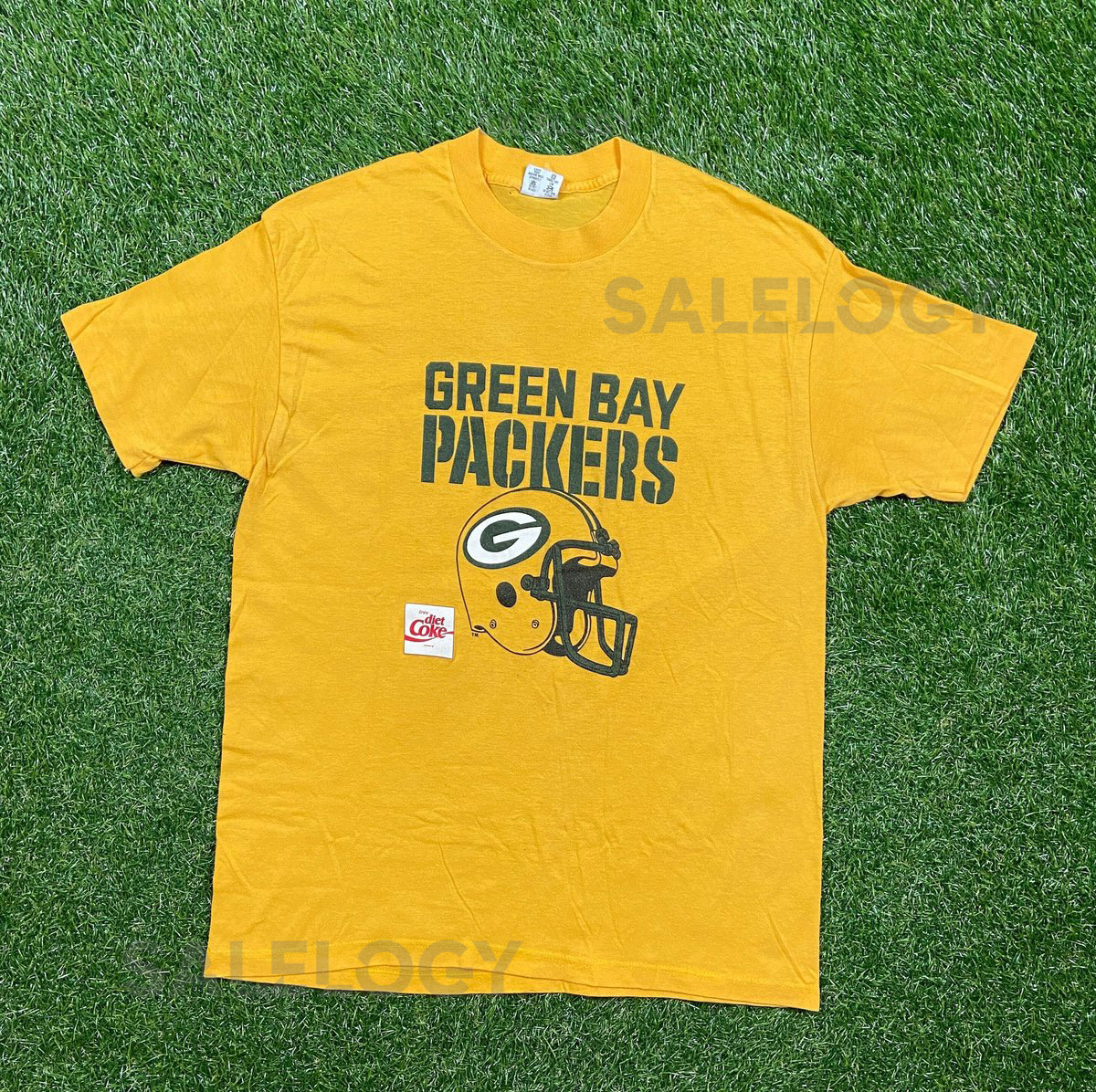 Vintage Green Bay Packers T Shirt Tee Touch of Gold Made USA Size Xtra Large XL NFL Football Wisconsin Pack Cheese Head 1980s 80s_739