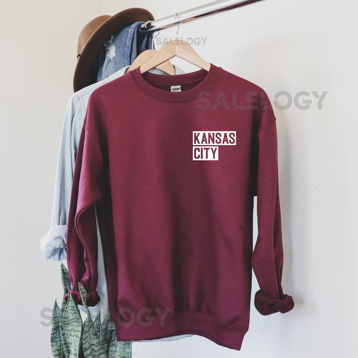 Kansas City Block Sweatshirt Kansas City Sweatshirt Unisex Sweatshirt Multiple Color Options Made To Order_363