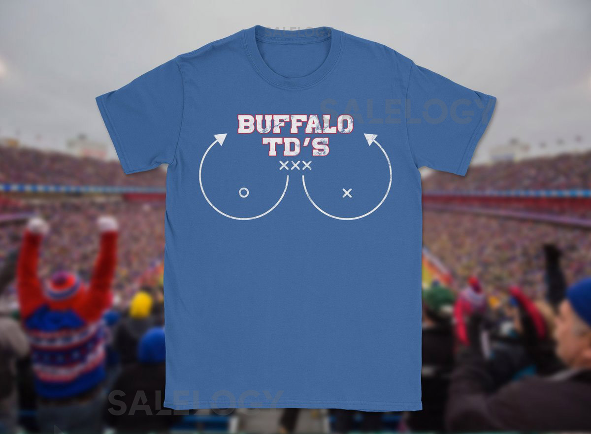 Buffalo Bills Touchdown T-Shirt Unisex Distressed Vintage-Style Bills Shirt Bills Mafia Tailgating Shirt_250