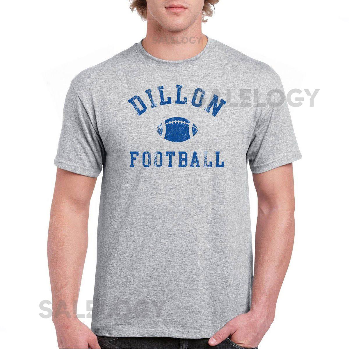 Men's Dillon Panthers Football friday night lights tv show T-Shirt Grey_791