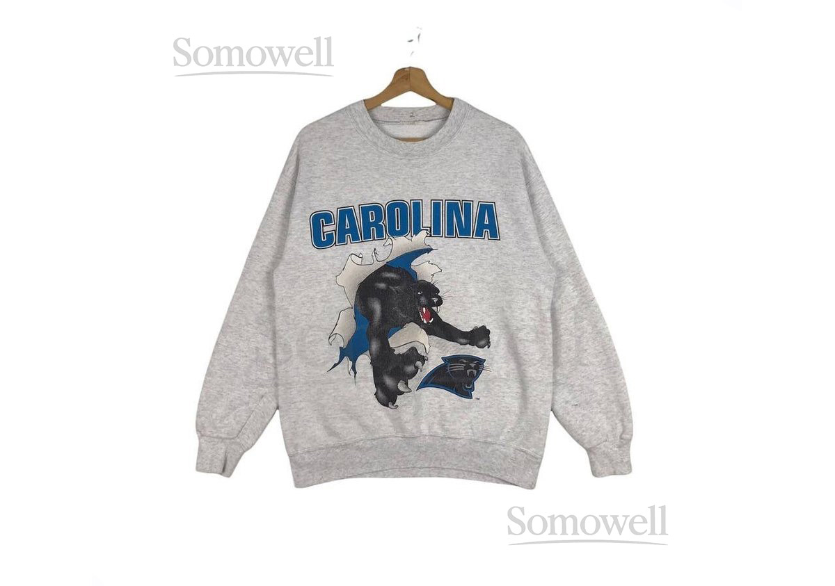 FLAWS Carolina Panthers American Football Team Both Sides Printed Vintage Sweatshirts_637