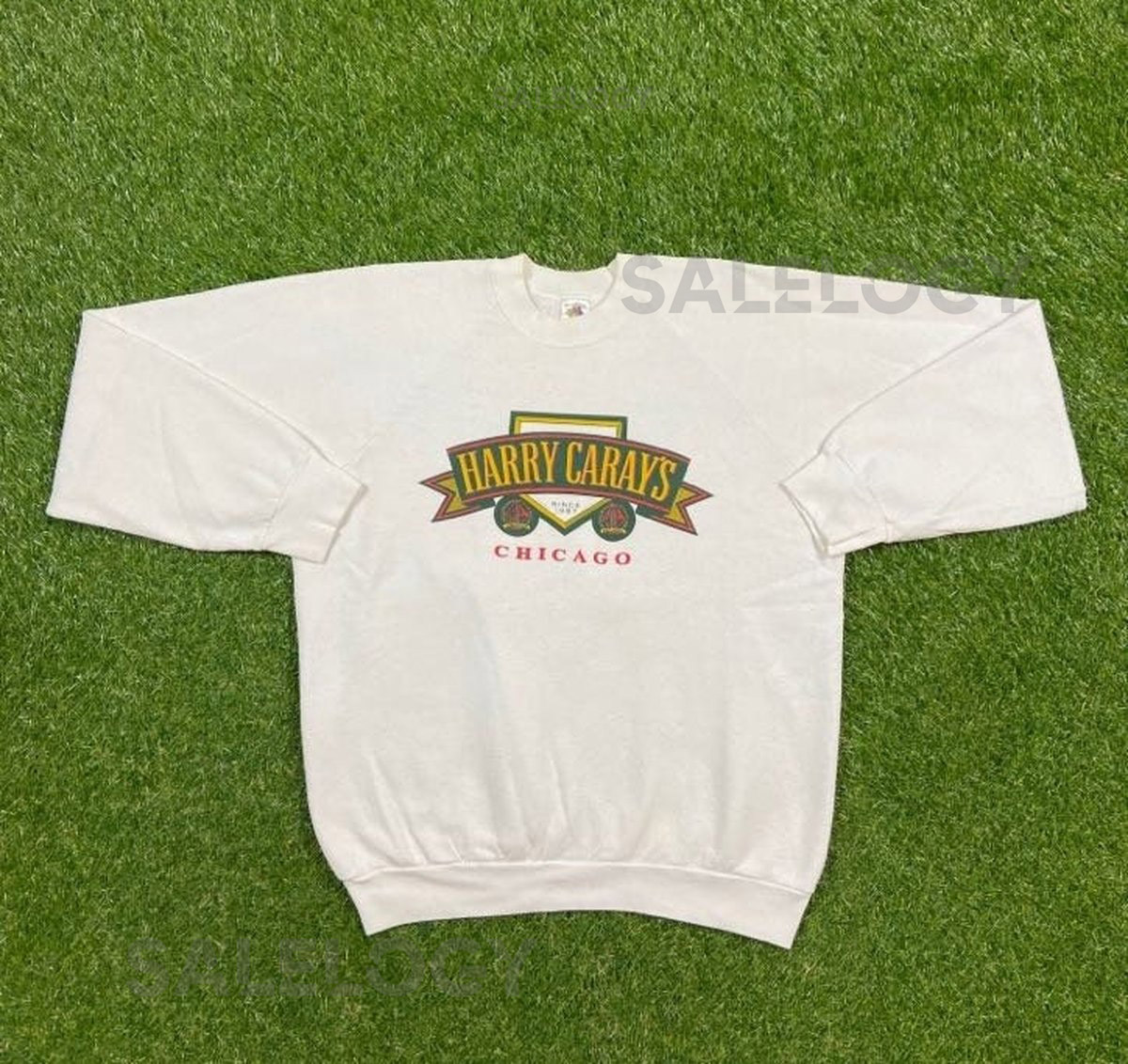 Vintage Harry Carrys Chicago T Shirt Tee Made USA Size Xtra Large XL Windy City Illinois Bulls Bears Cubs White Sox Blackhawks_490