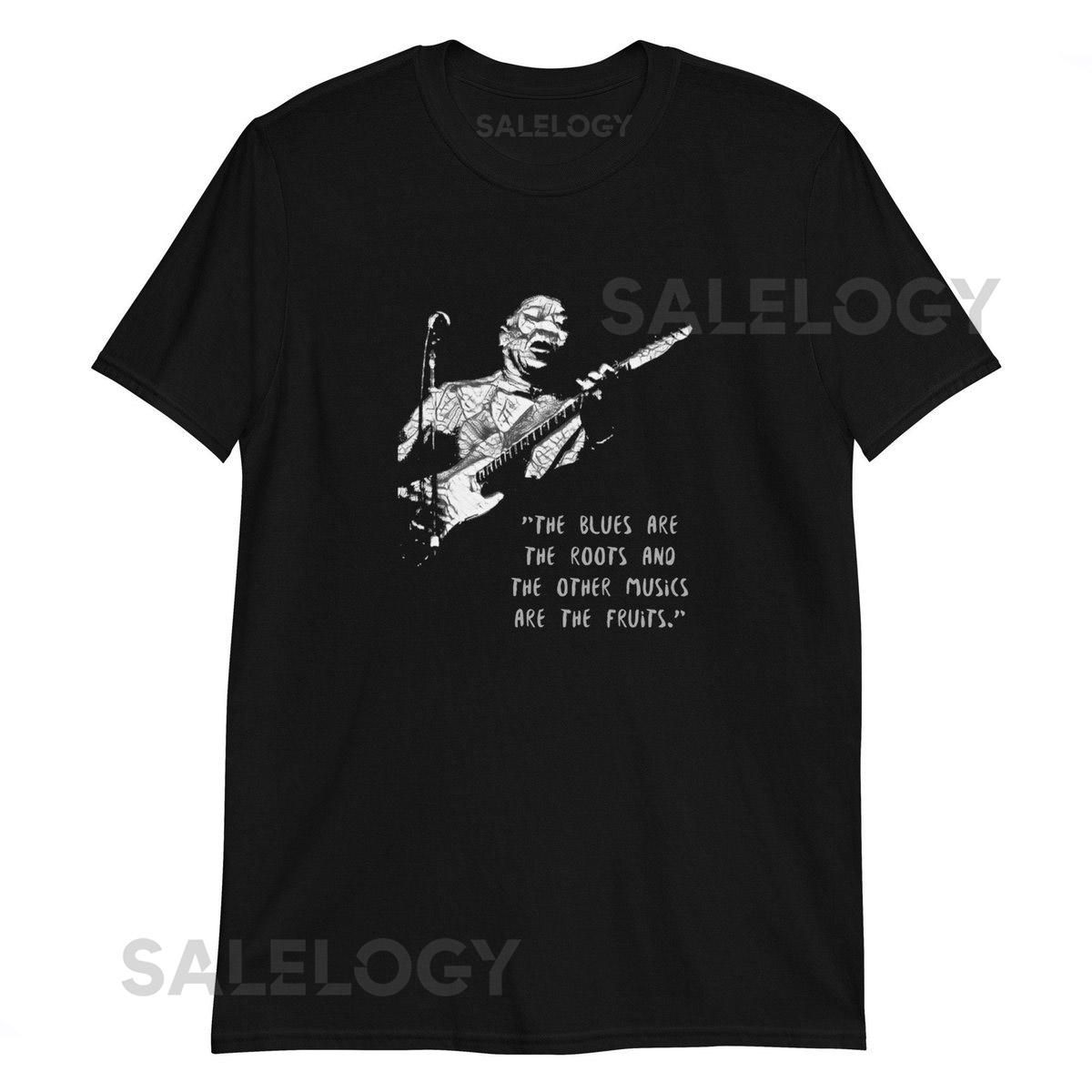 Blues Music Quote T Shirt Unisex Short Sleeve Tee_55