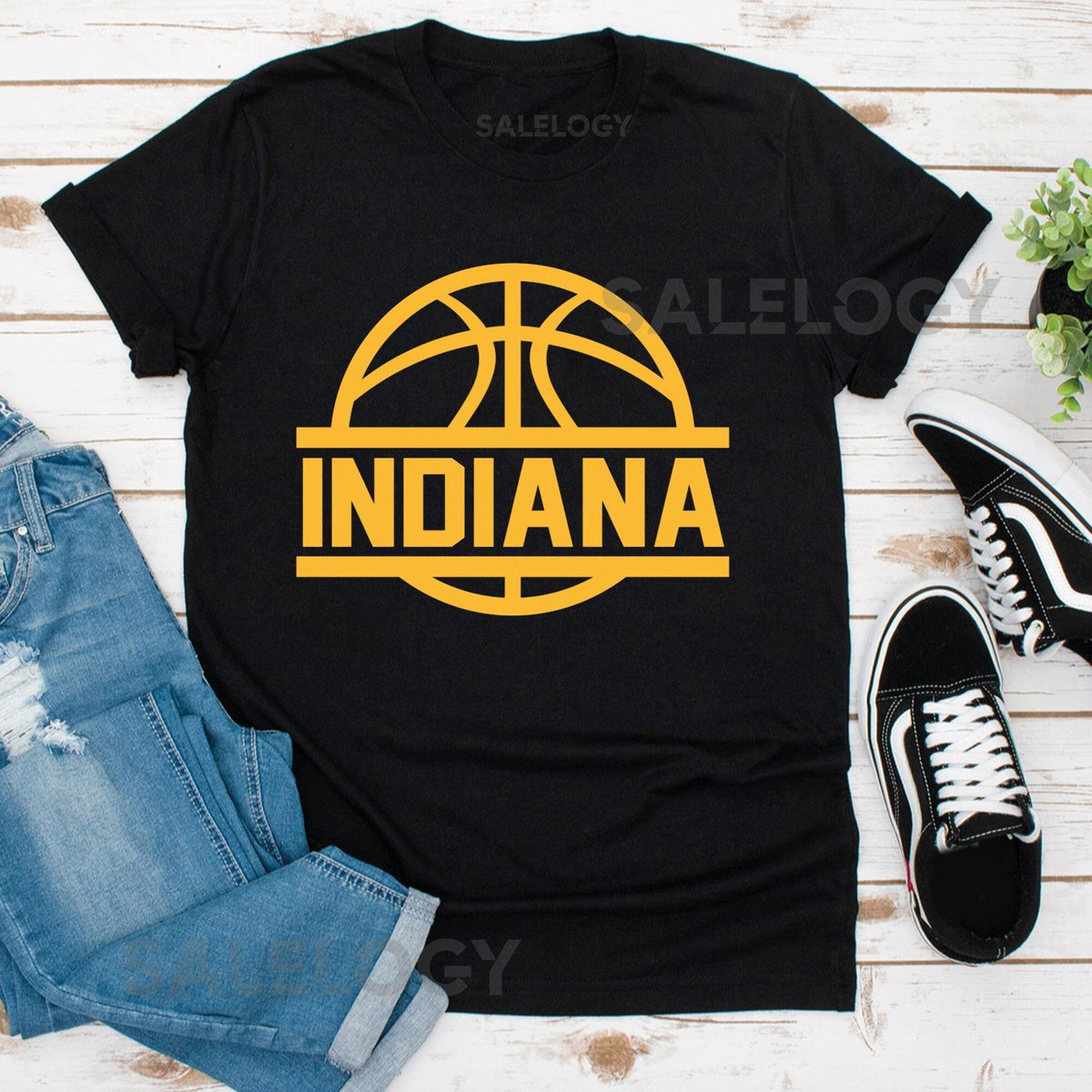 Indiana Basketball T-Shirt Retro Indiana Basketball Tee Vintage Short-Sleeve Unisex T-ShirtIndiana pacers _429