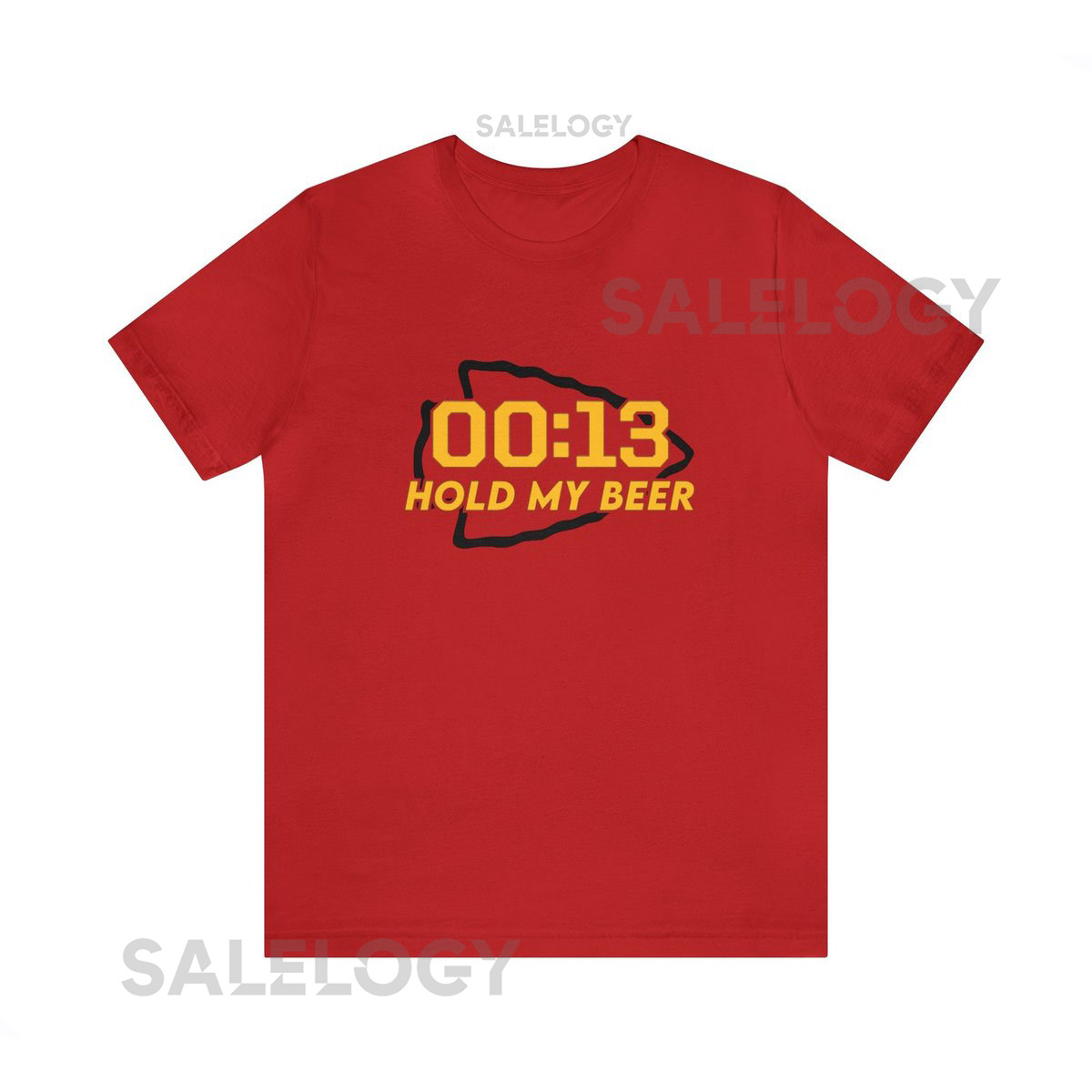 KC Chiefs T-shirt 13 second Hold My Beer NFL Unisex Short Sleeve Tee_406